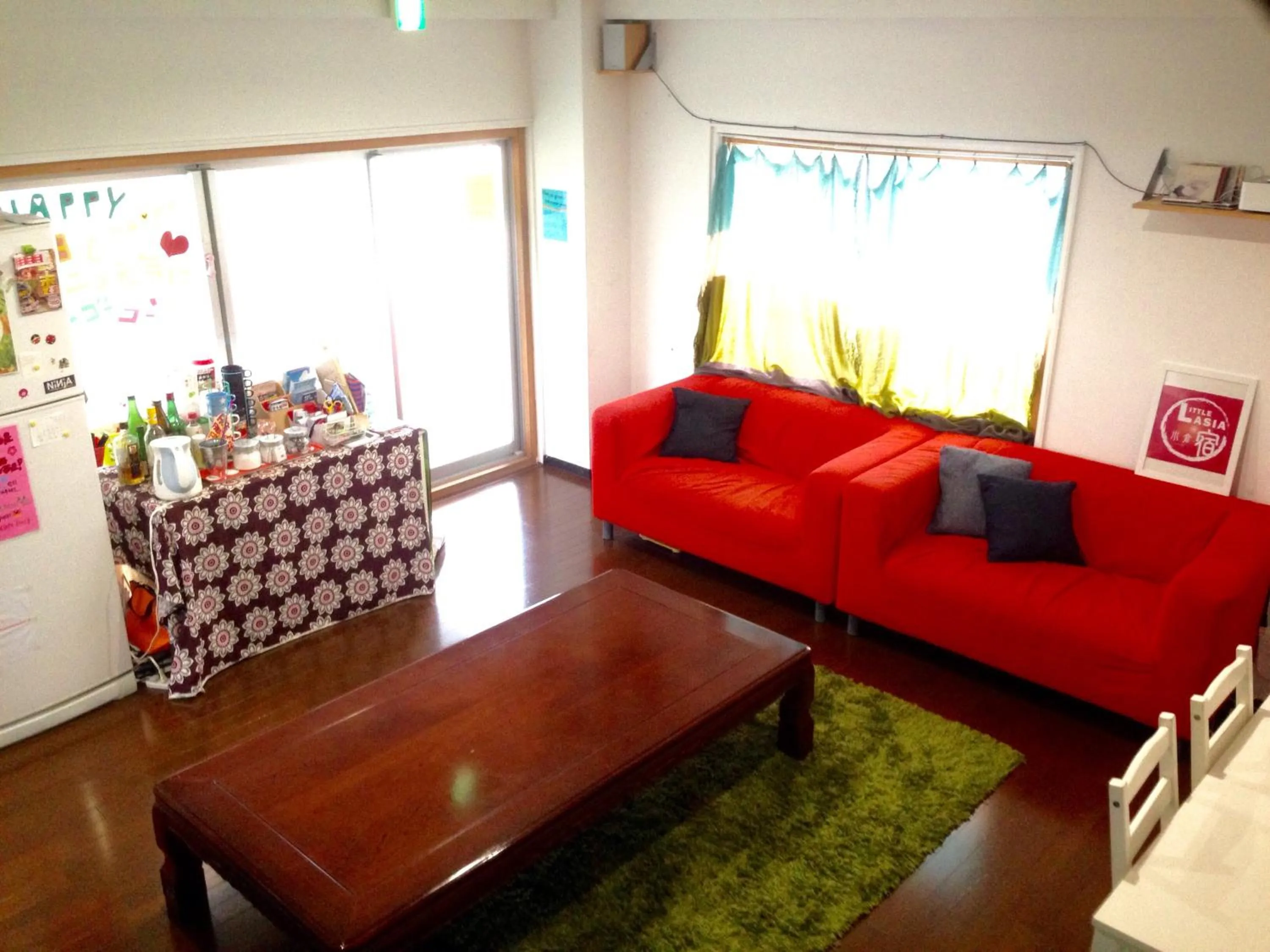 Communal lounge/ TV room in Fukuoka Guesthouse Little Asia Kokura