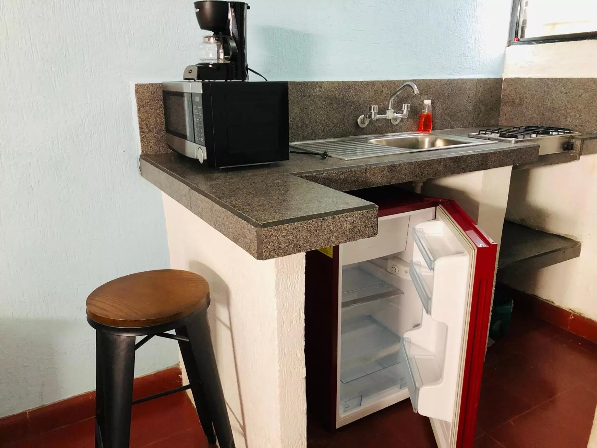 Kitchen or kitchenette in Hotel Dpas 52