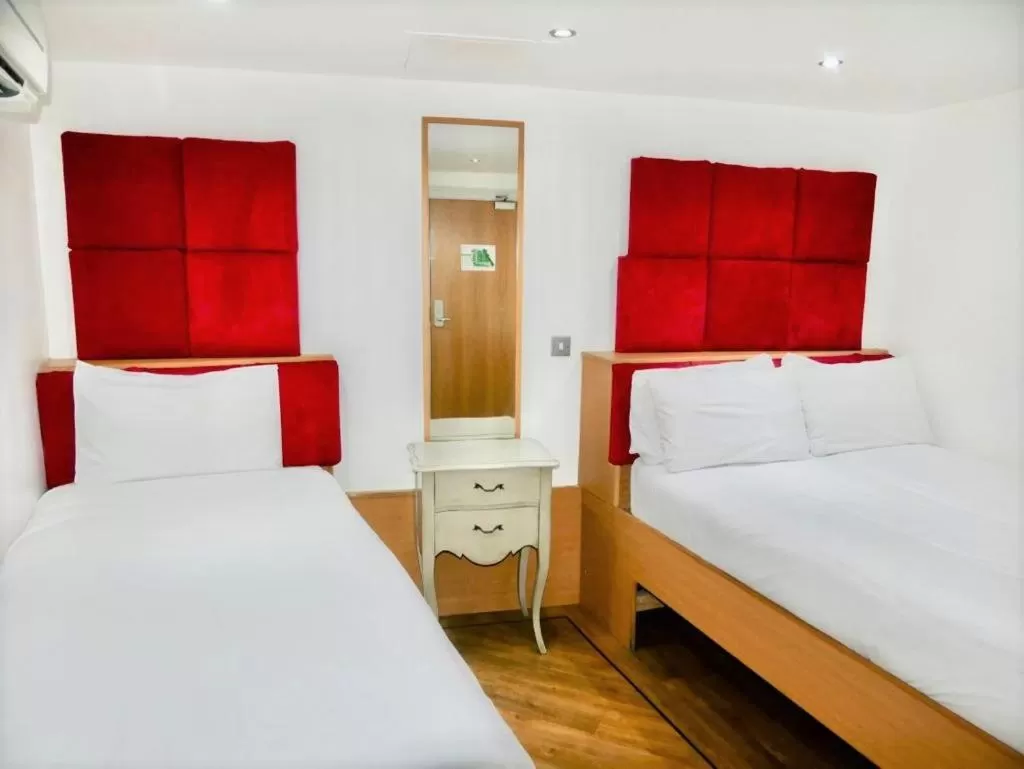 Bed in Print Works Hotel