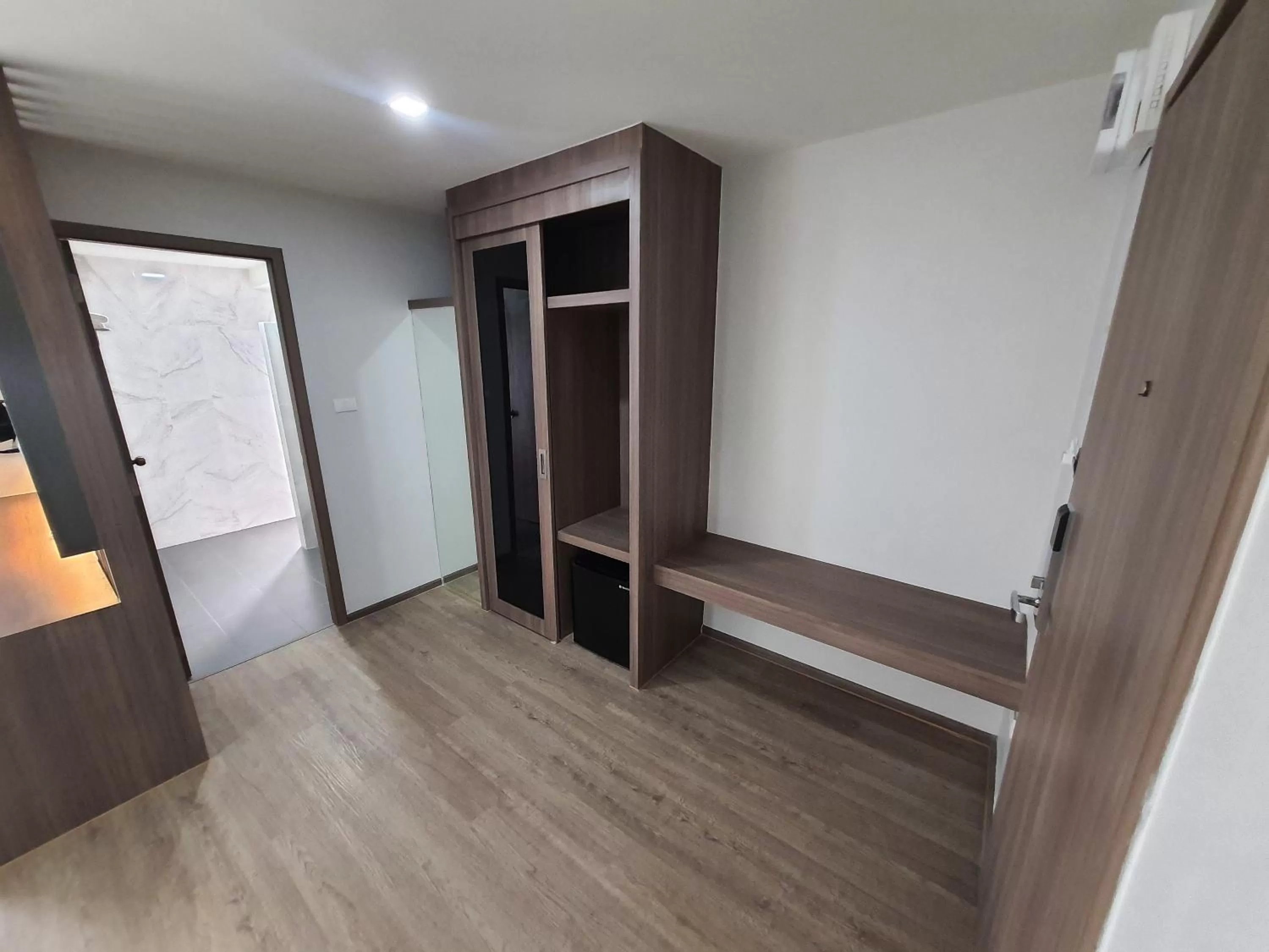 Bedroom in โรงแรมดับเบิ้ลดี ปากเกร็ด Double D hotel