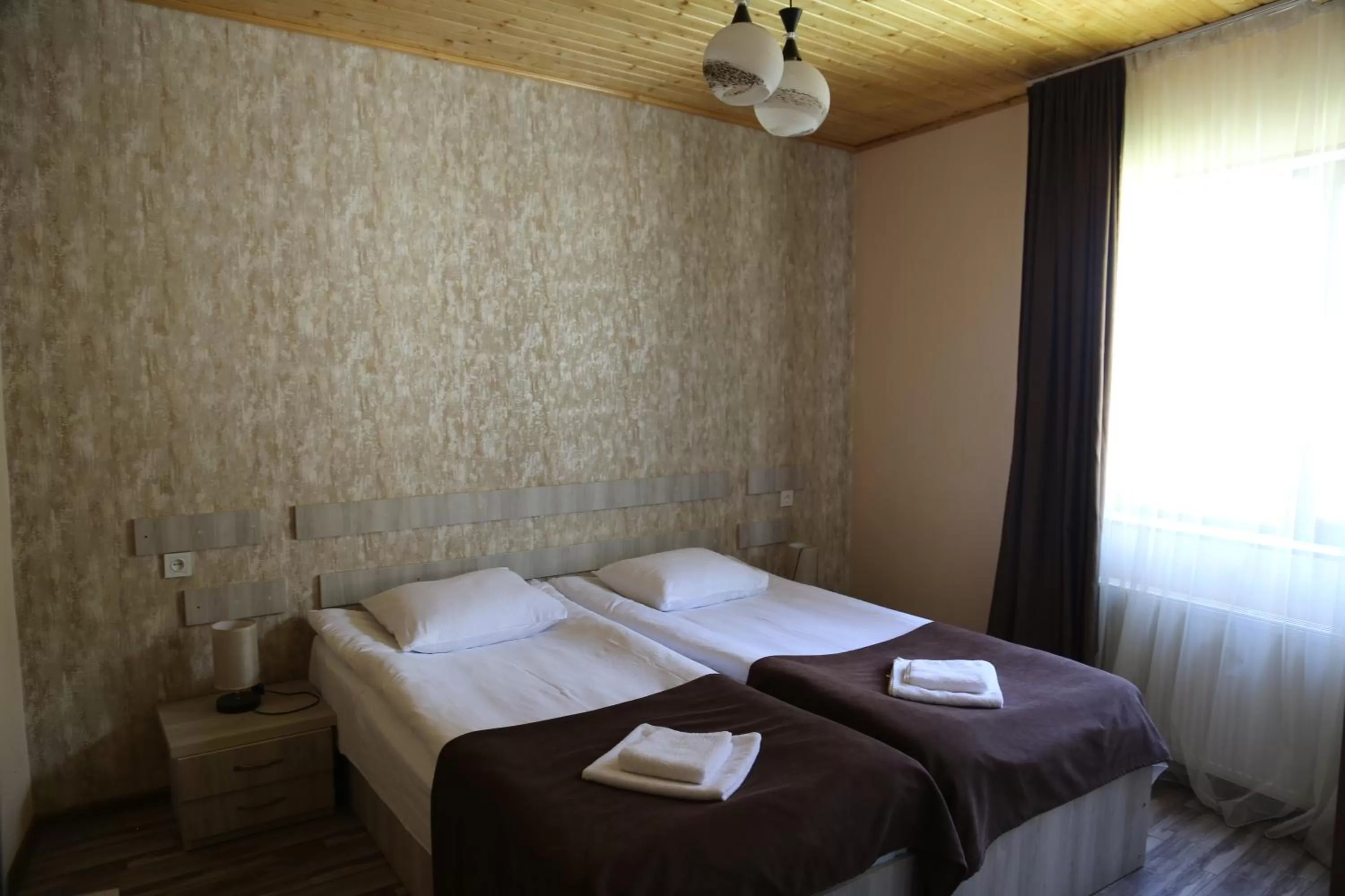 Bed in Hotel Svanseti