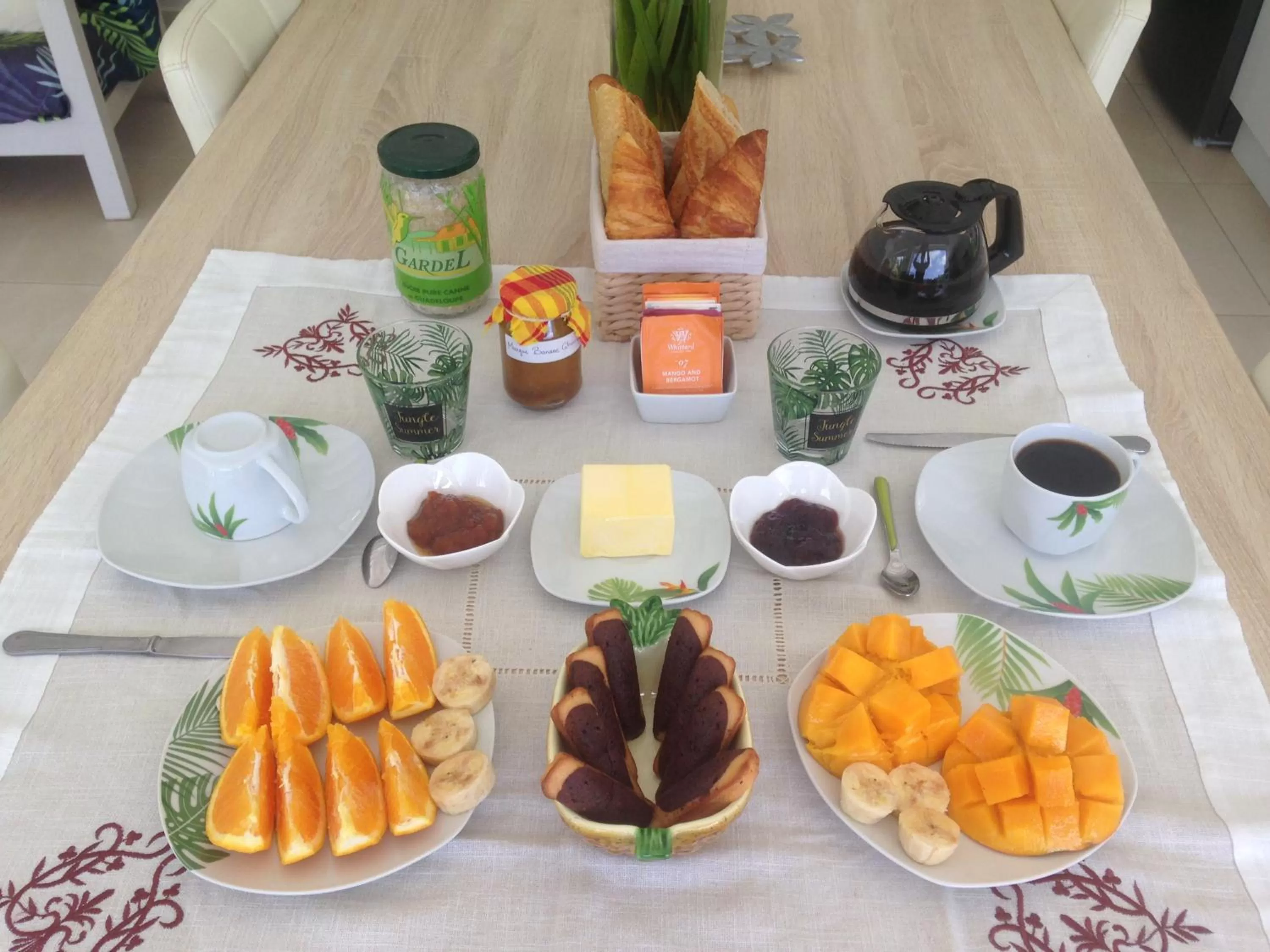 Breakfast in Chambre d'hôte Coeur-CoCo piscine