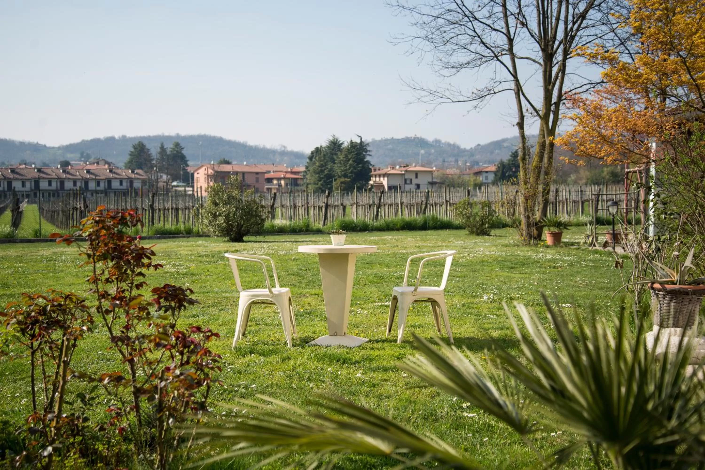 Garden view in Villa Franca in Franciacorta