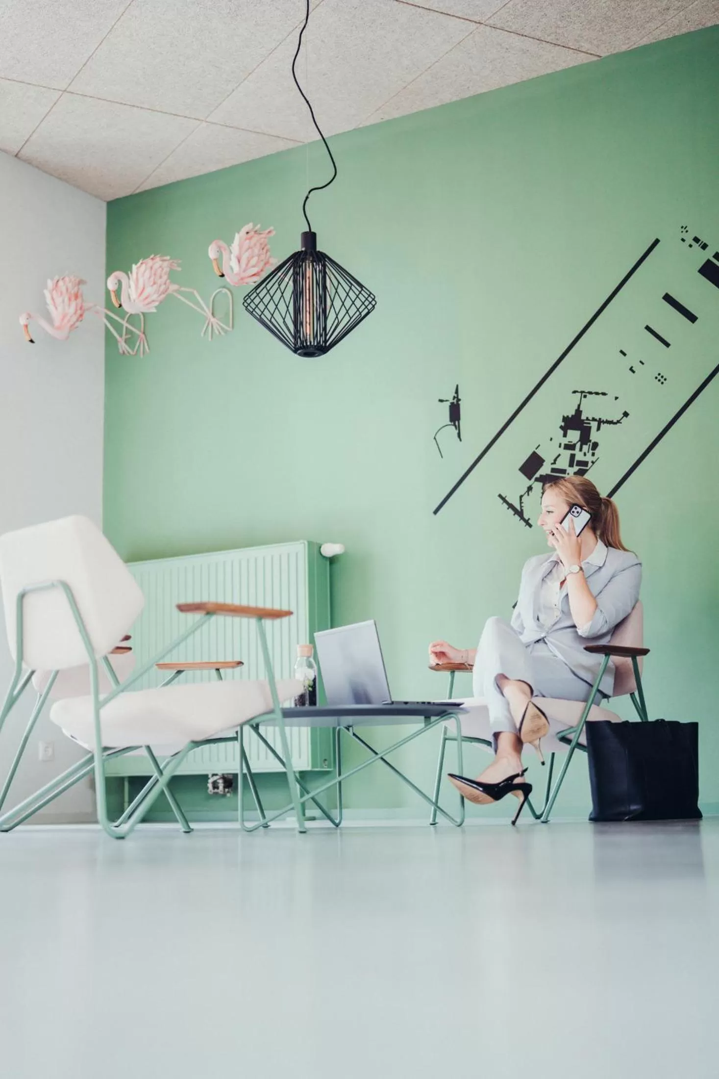 Seating area in Airbase Hotel