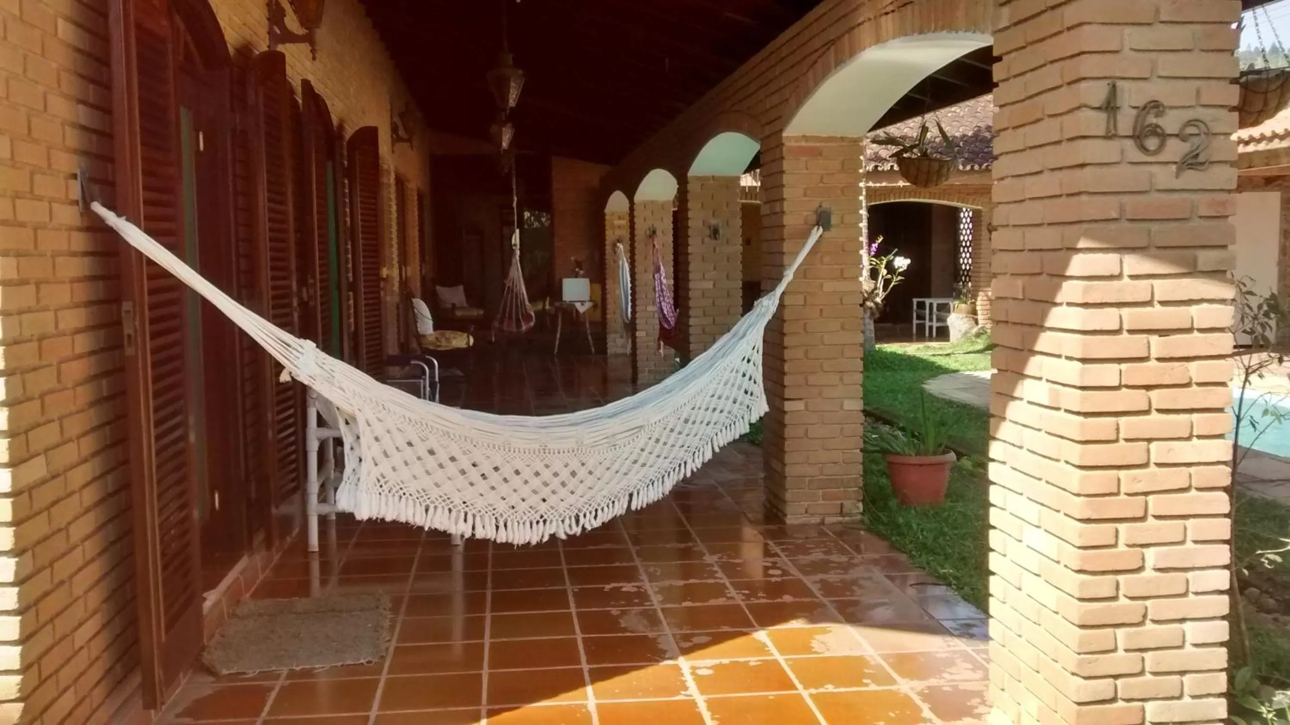 Patio in Pousada Na Praia Ubatuba