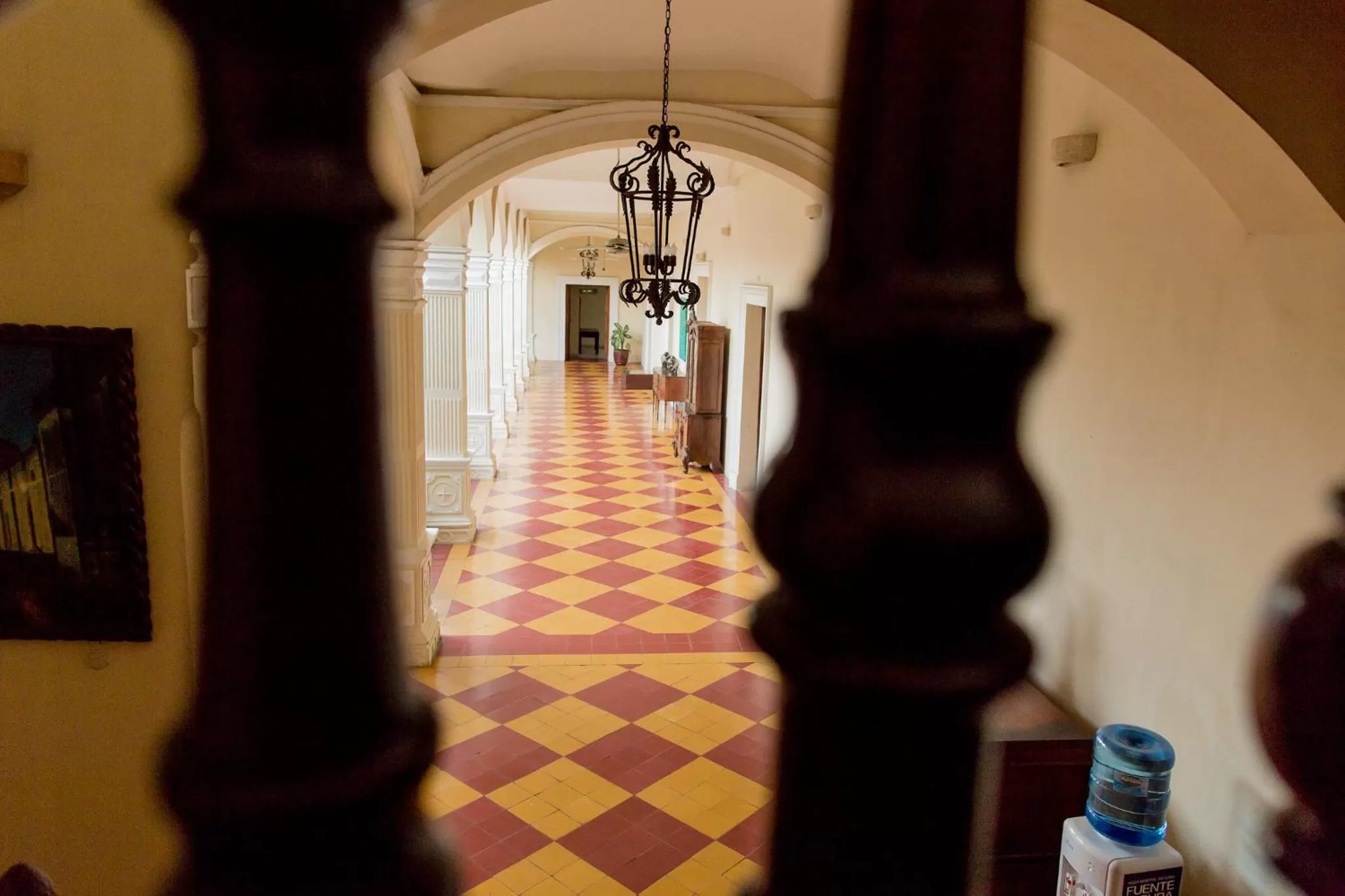 Swimming pool in Hotel la Perla Leon