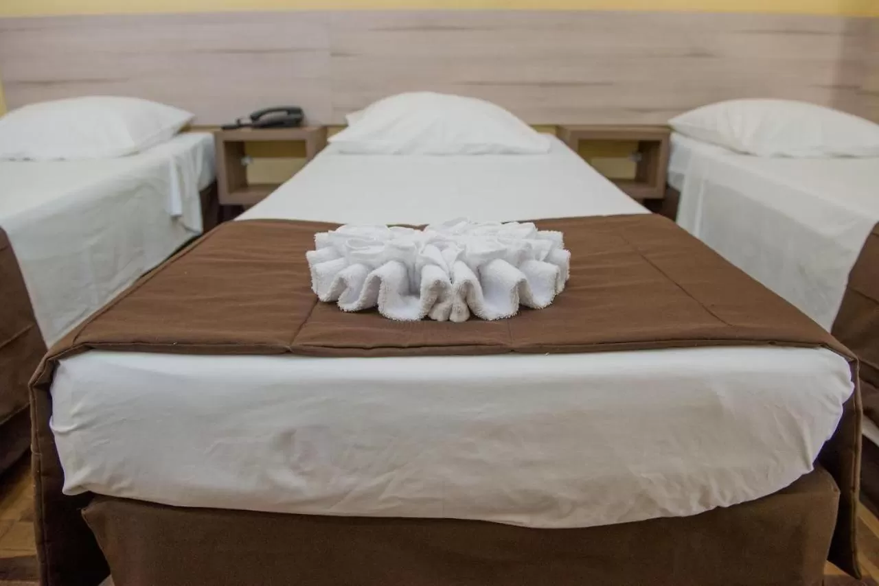 Bedroom, Bed in hotel iguaçu centro