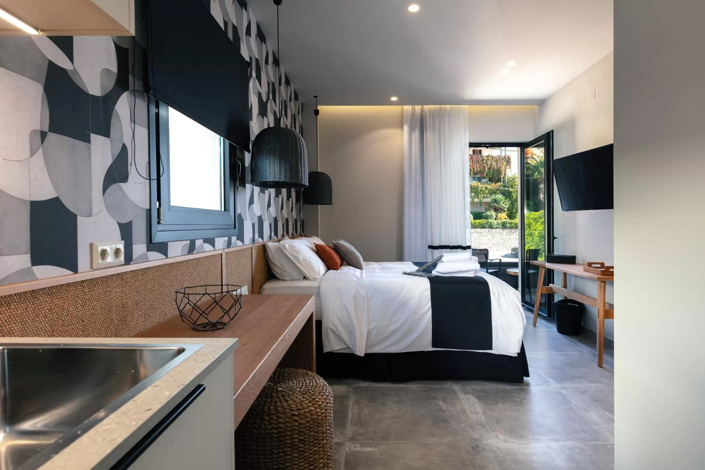 Photo of the whole room, Bed in Chapter 02 Gallery Suites