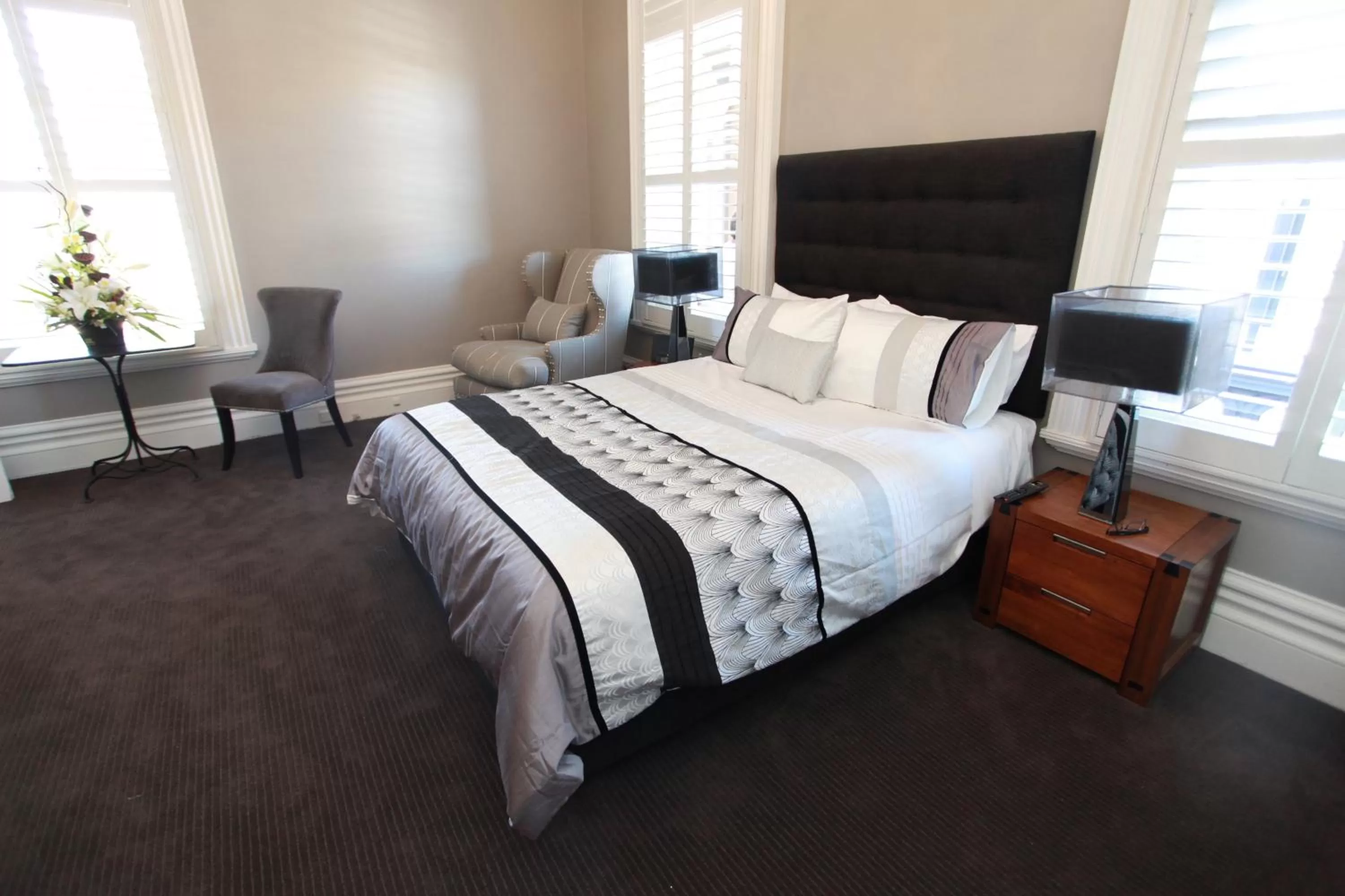 Bedroom, Bed in Ballarat Premier Apartments