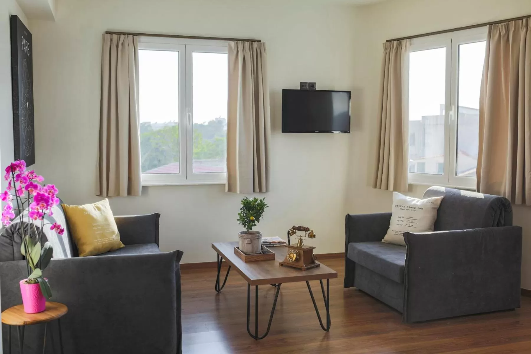 TV and multimedia in The Athens Version Luxury Suites