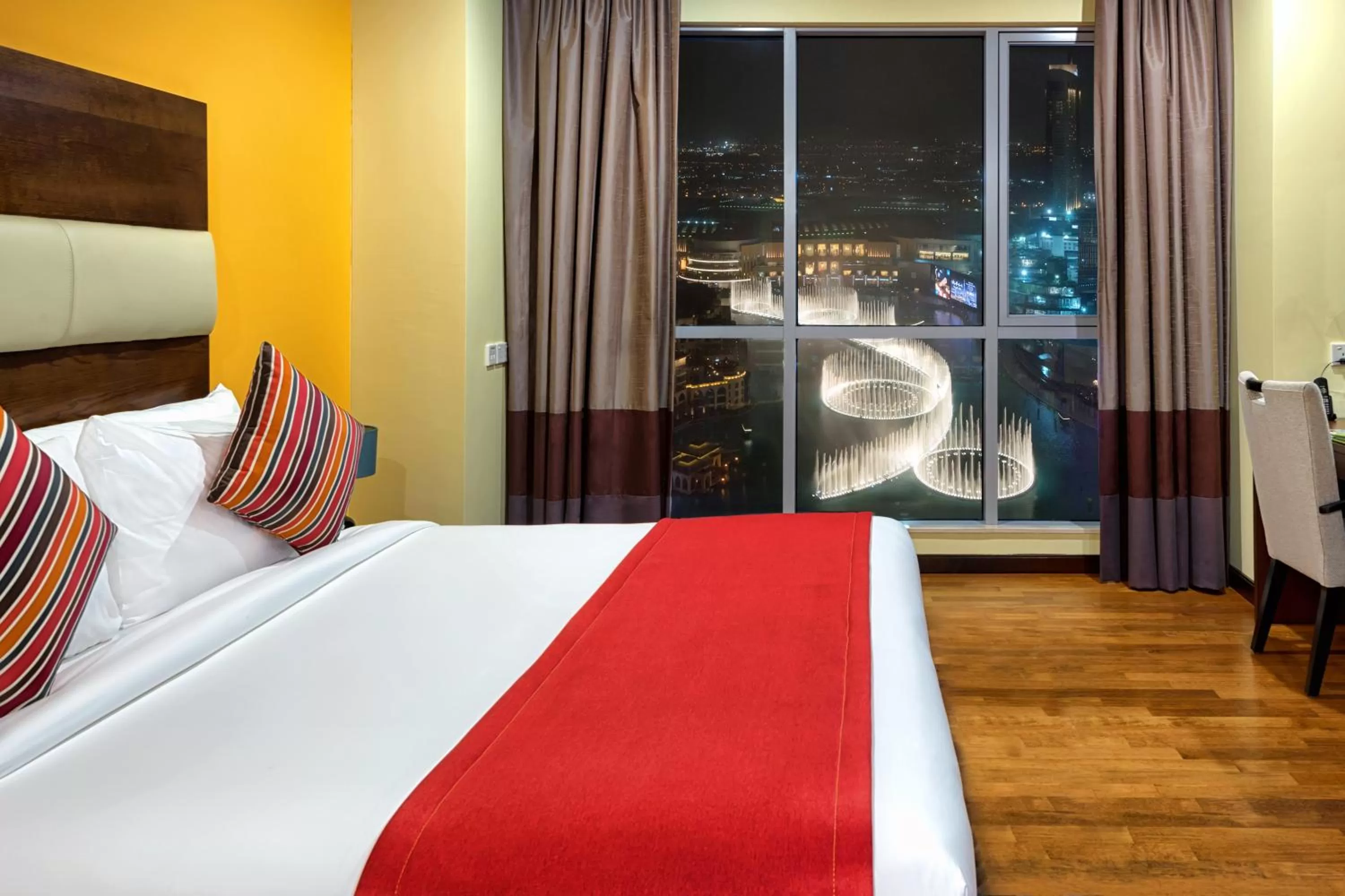 View (from property/room), Bed in Ramada by Wyndham Downtown Dubai