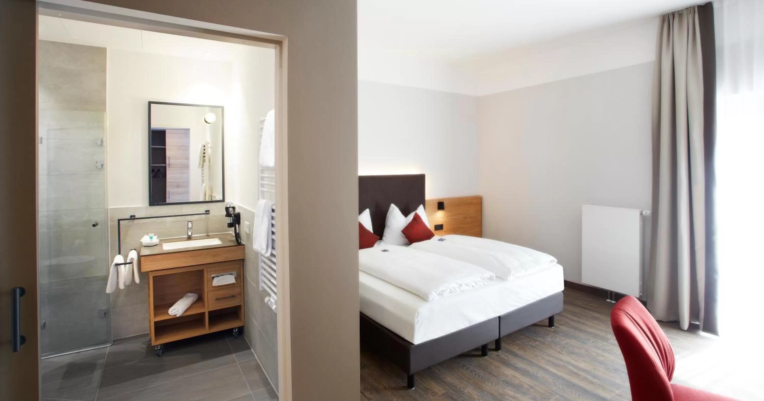 Bed in Hotel & Restaurant Wilder Mann