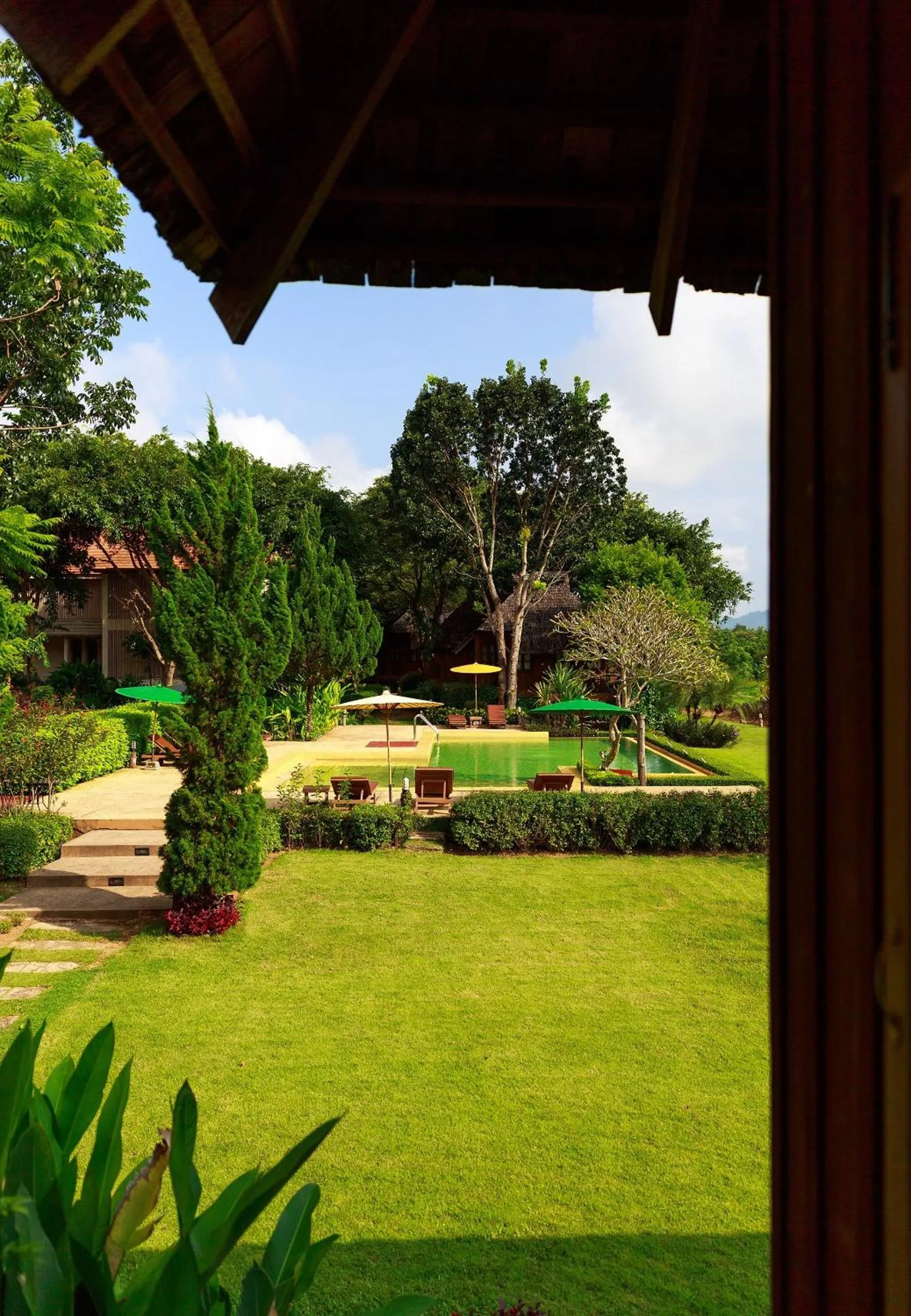 Garden view in Belle Villa Resort, Pai