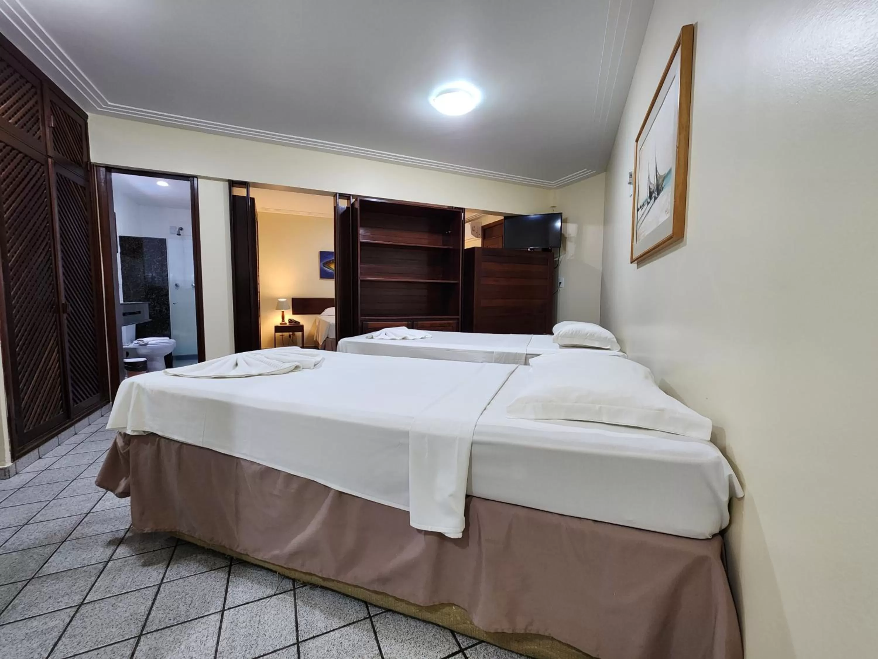 Bed in Pizzato Praia Hotel