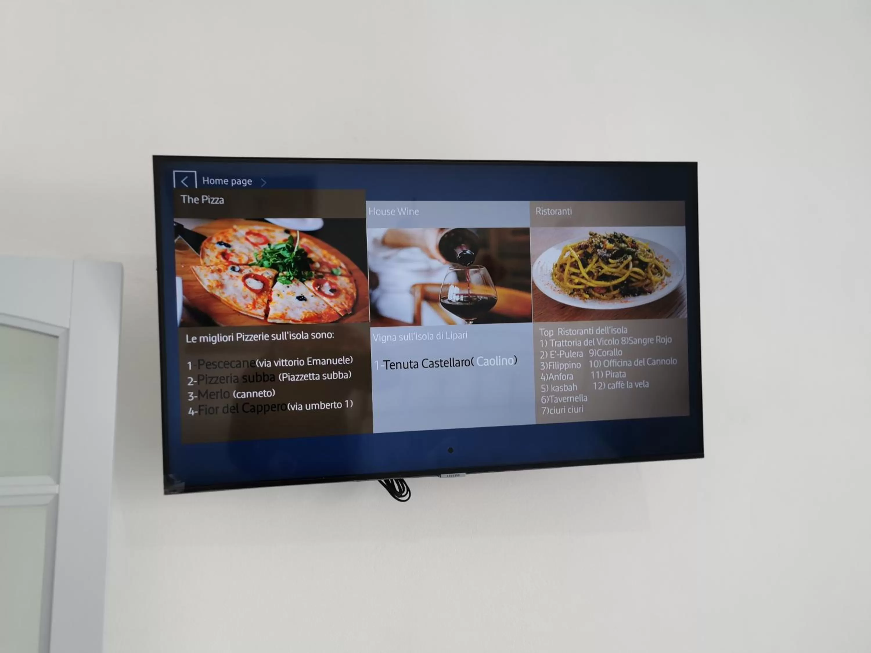 TV and multimedia in Lo Nardo Accommodation