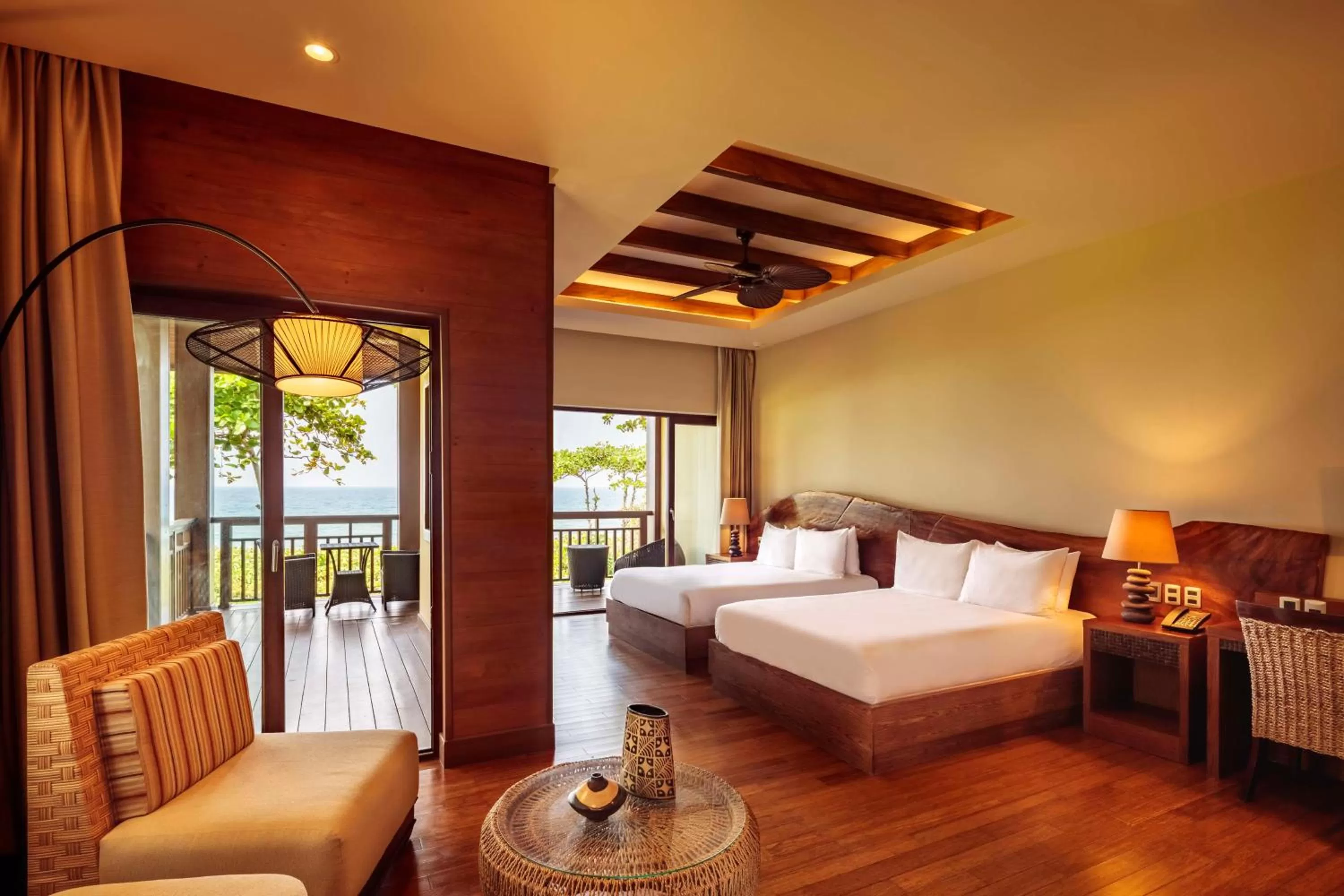 View (from property/room), Bed in Indura Beach & Golf Resort Curio Collection By Hilton