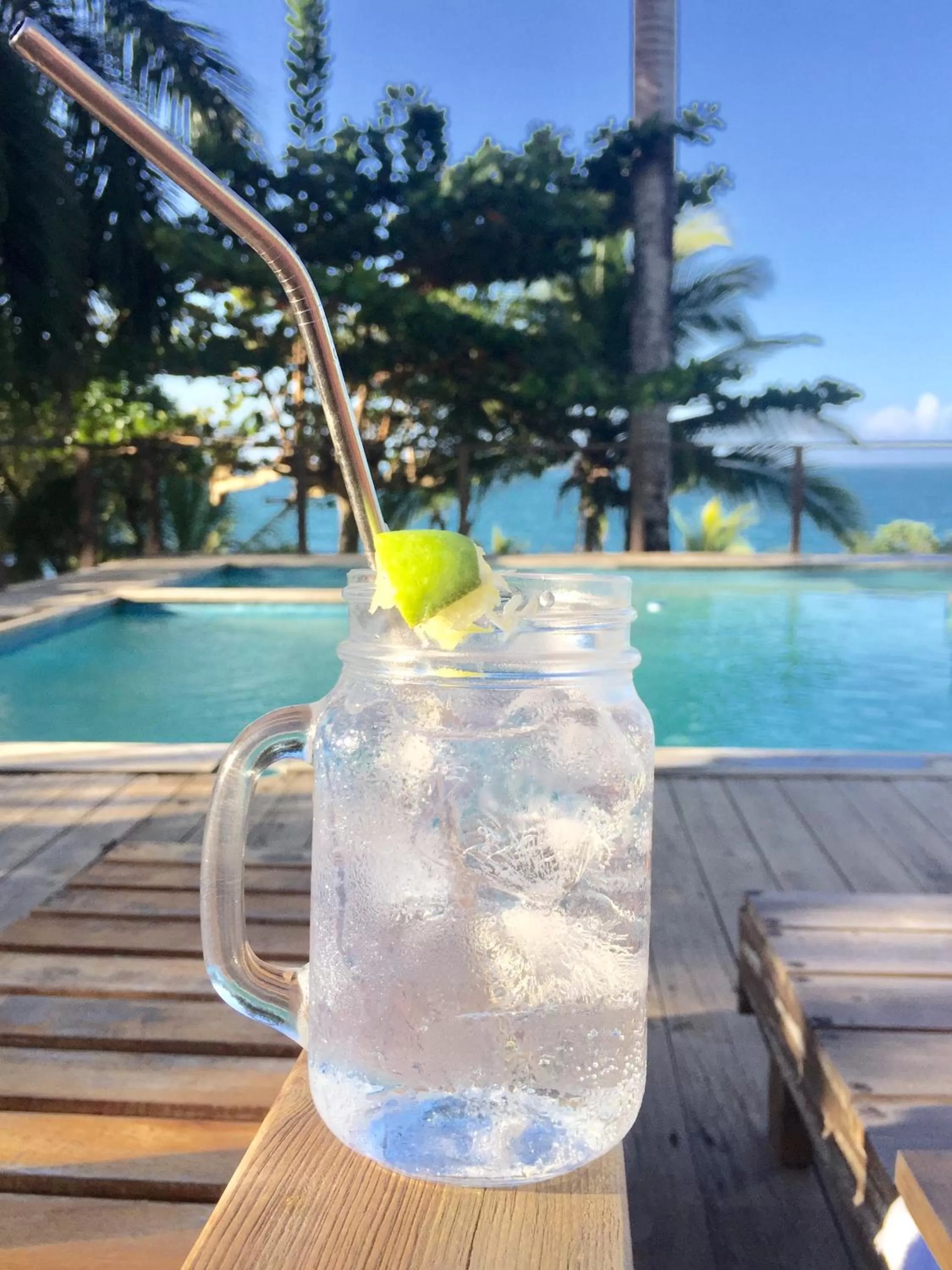 Lounge or bar, Swimming Pool in Bird Island Bungalows