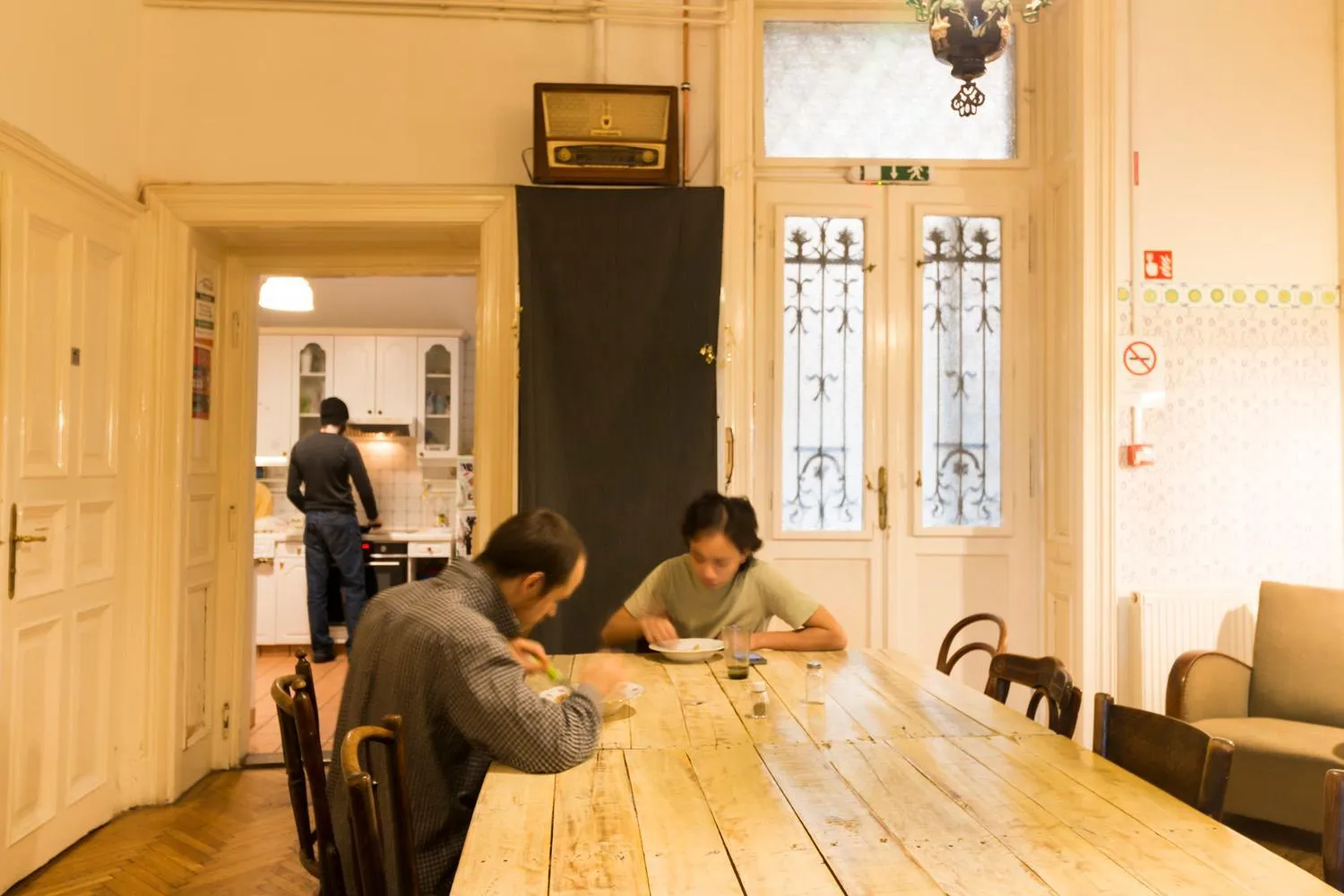 Living room in Baroque Hostel & Coworking