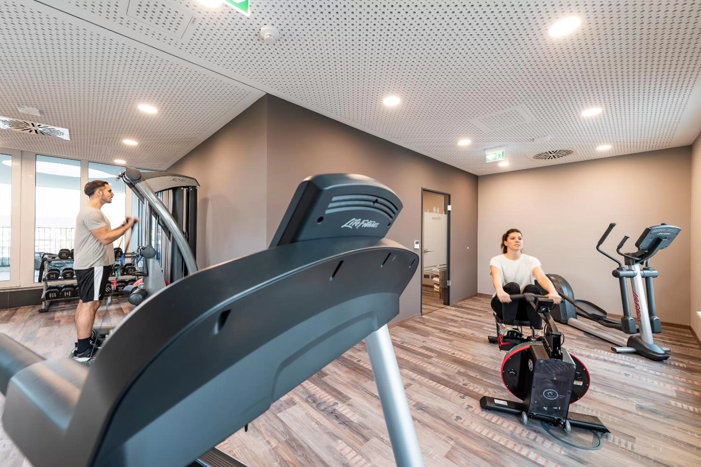 Fitness centre/facilities in HARBR Hotel Heilbronn, a member of Radisson Individuals
