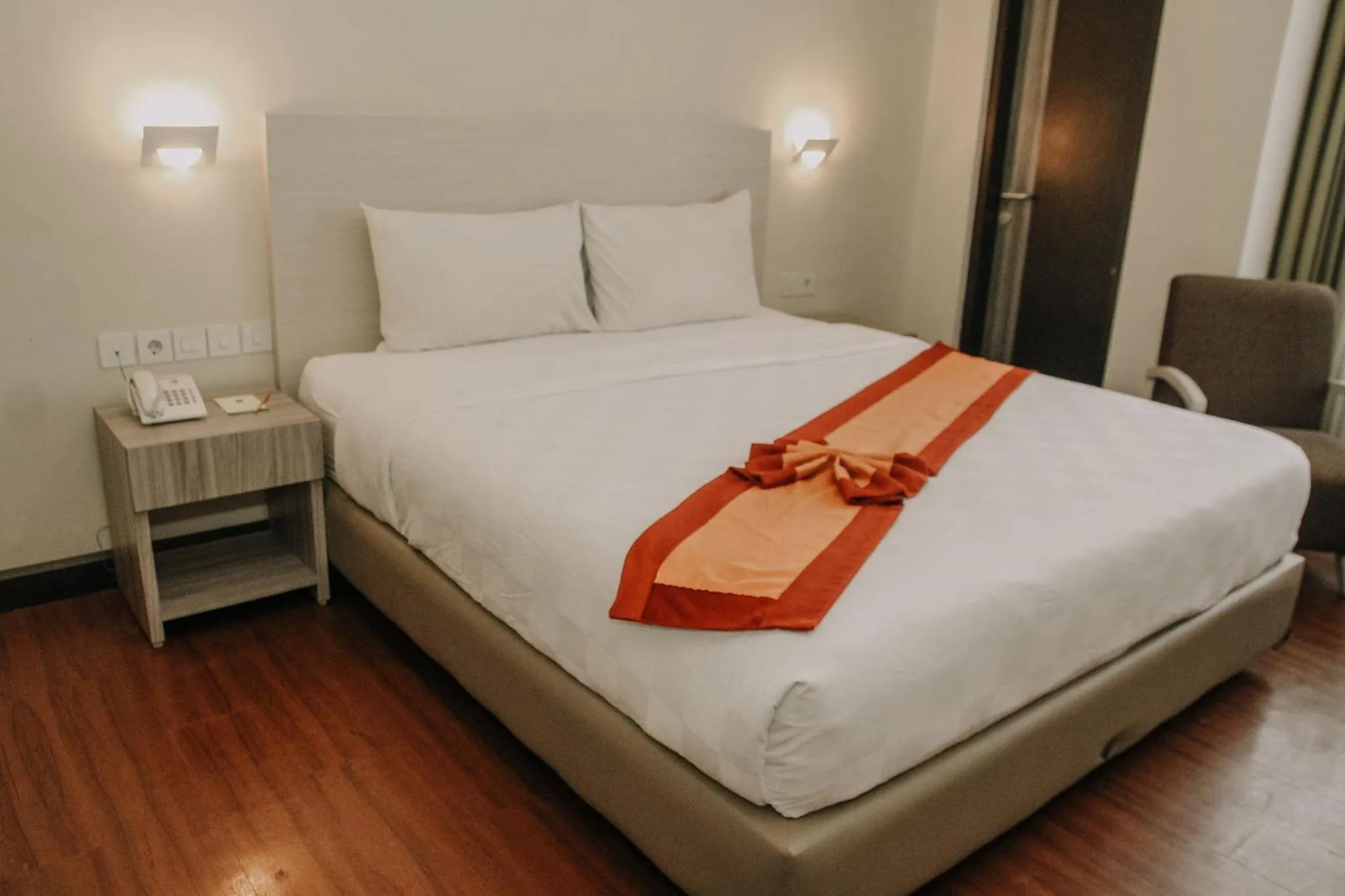 Bed in Hotel Grand Q Gorontalo