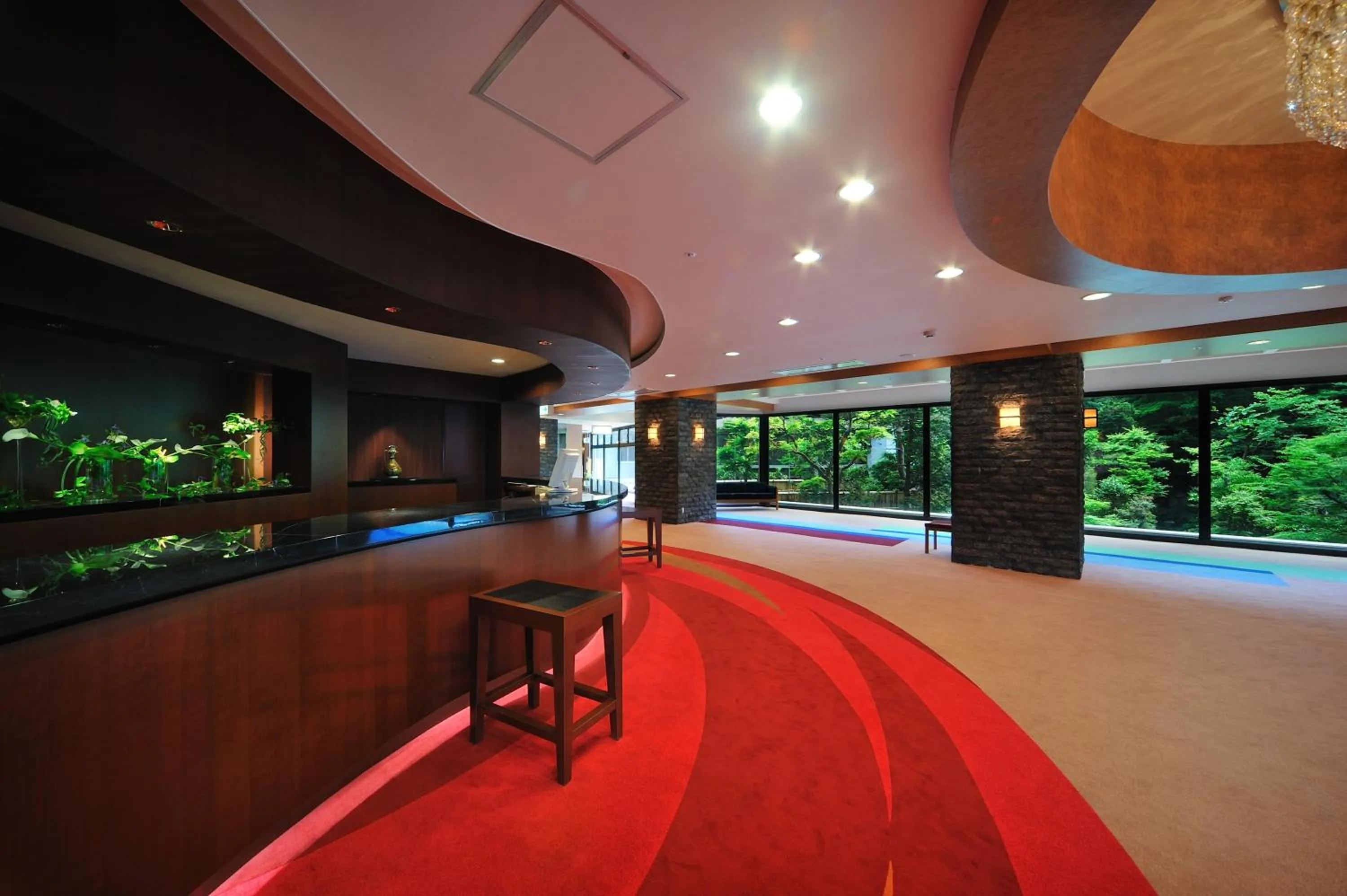 Lobby or reception in Senkeien Tsukioka Hotel