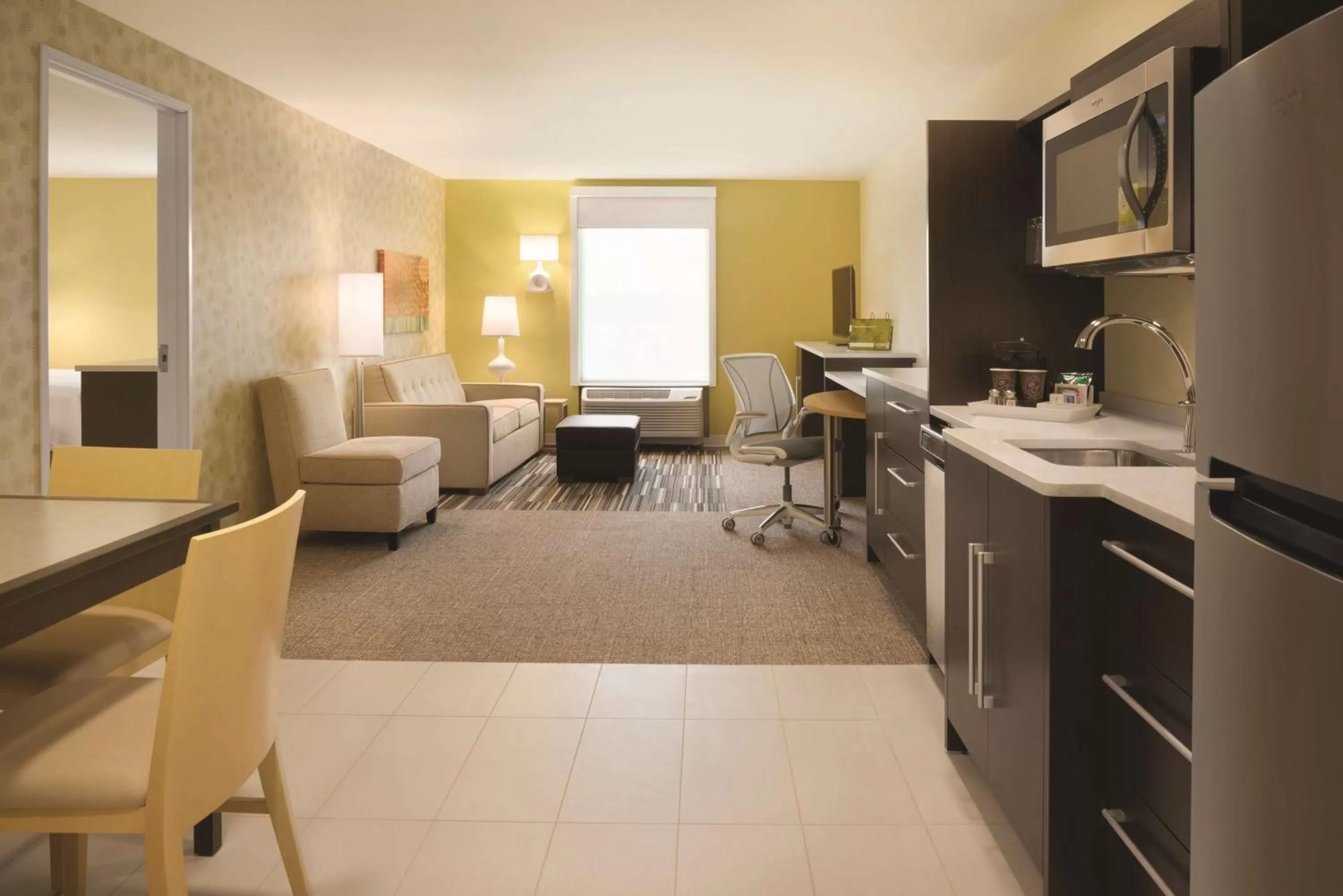 One-Bedroom Queen Suite with Two Queen Beds - Non-Smoking in Home2 Suites By Hilton Iowa City Coralville