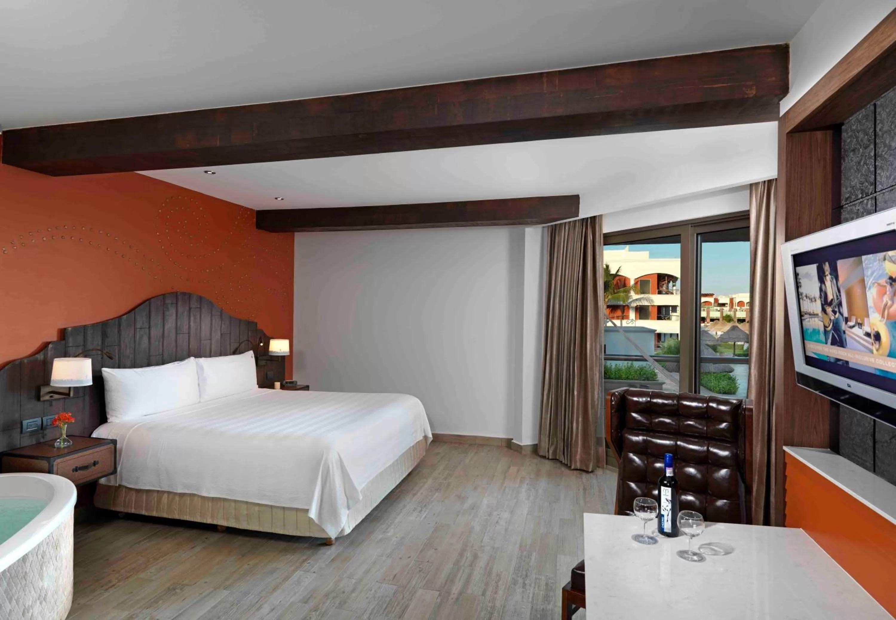 Bedroom, Bed in Hard Rock Hotel Riviera Maya - All Inclusive