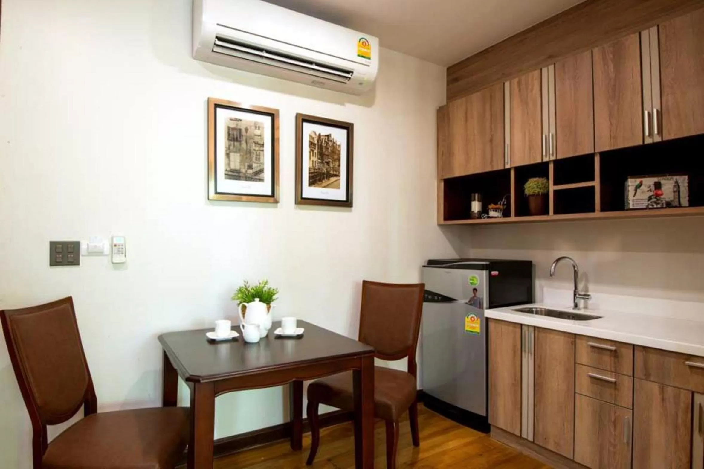 Kitchen or kitchenette in Rimnaam Klangchan Hotel - SHA Plus