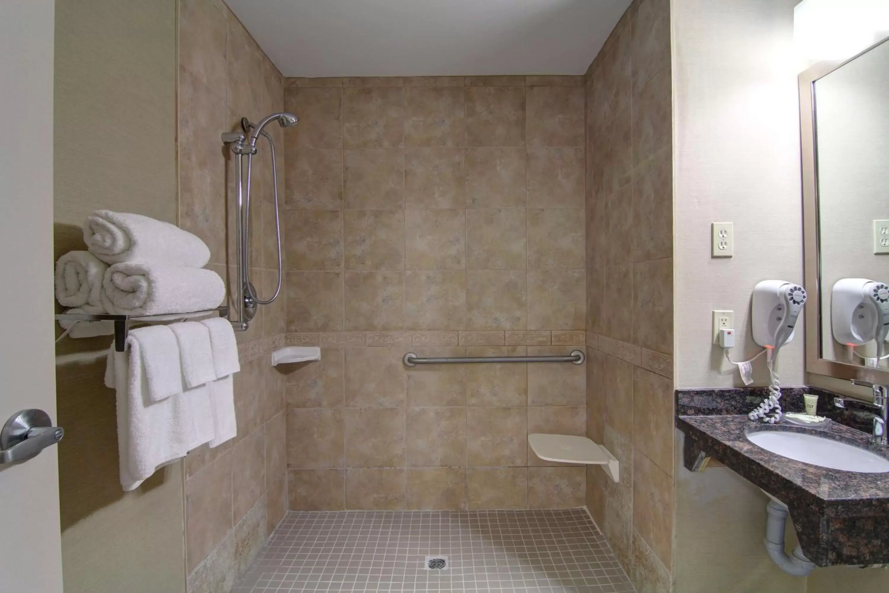 King Room with Roll-In Shower - Disability Access in Best Western Plus Bowmanville King Room with Roll-In Shower - Disability Access in Best Western Plus Bowmanville