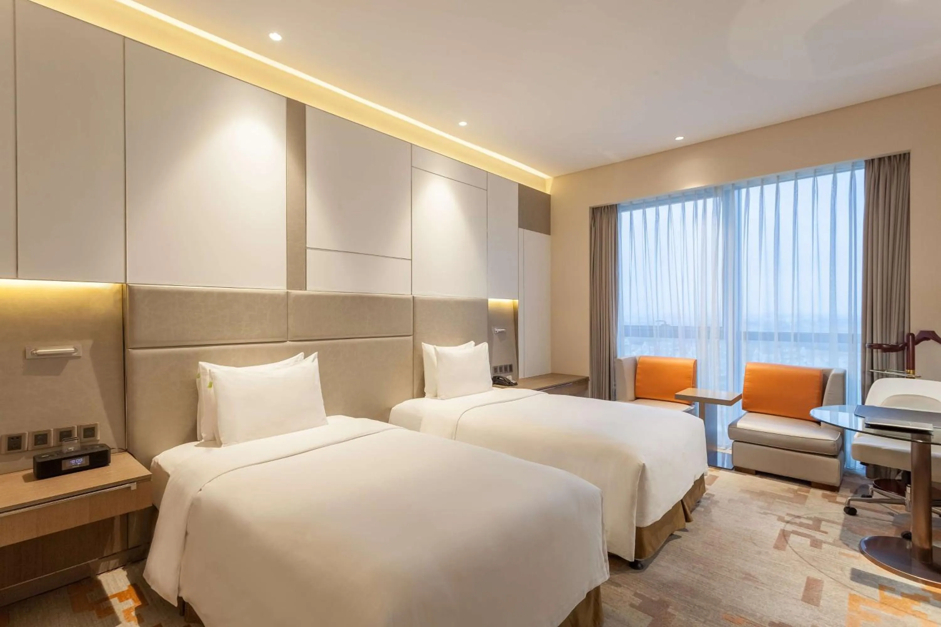 Photo of the whole room, Bed in Radisson Exhibition Center Shanghai