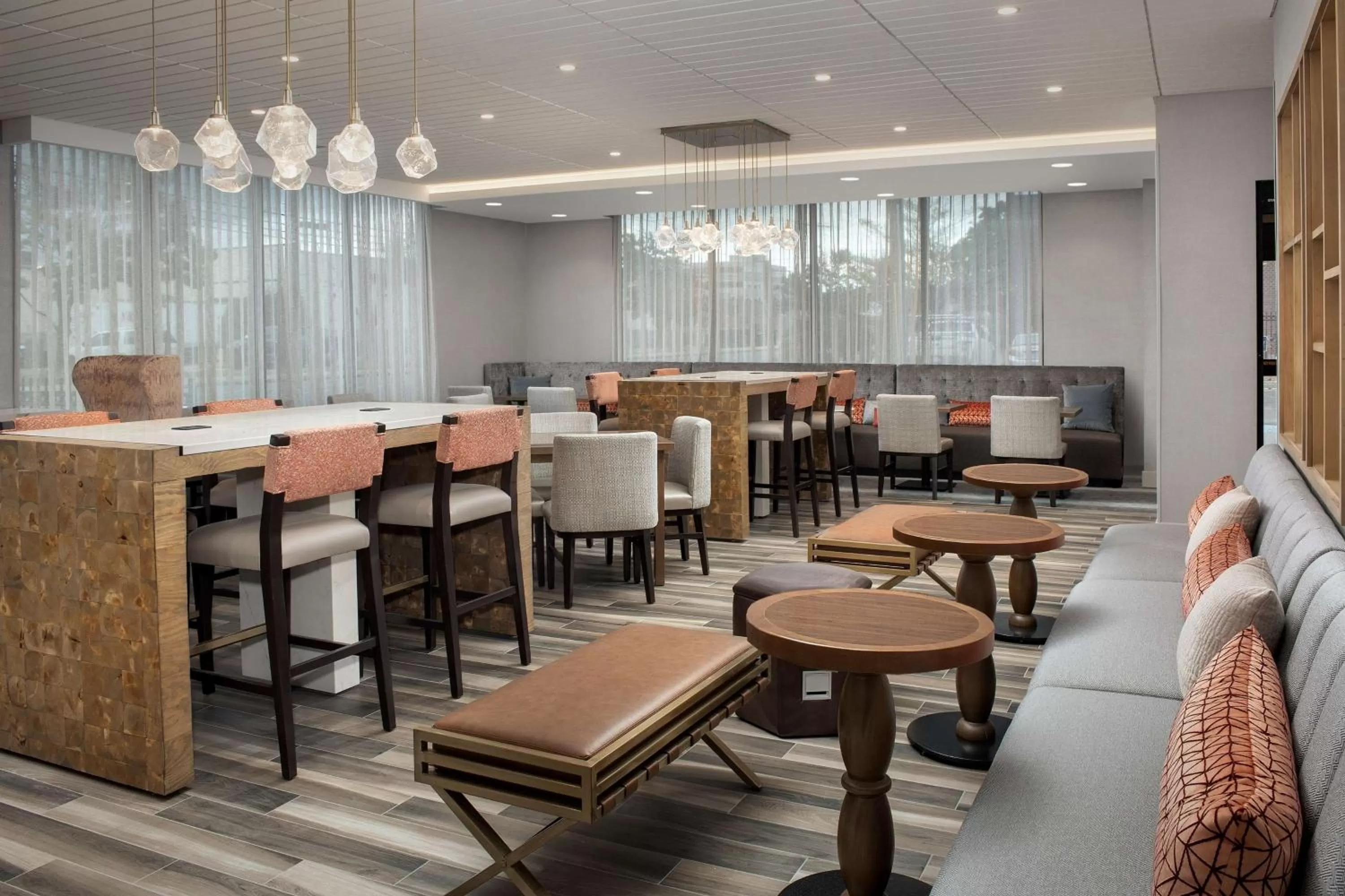 Lobby or reception in Hampton Inn Boston Logan Airport Chelsea