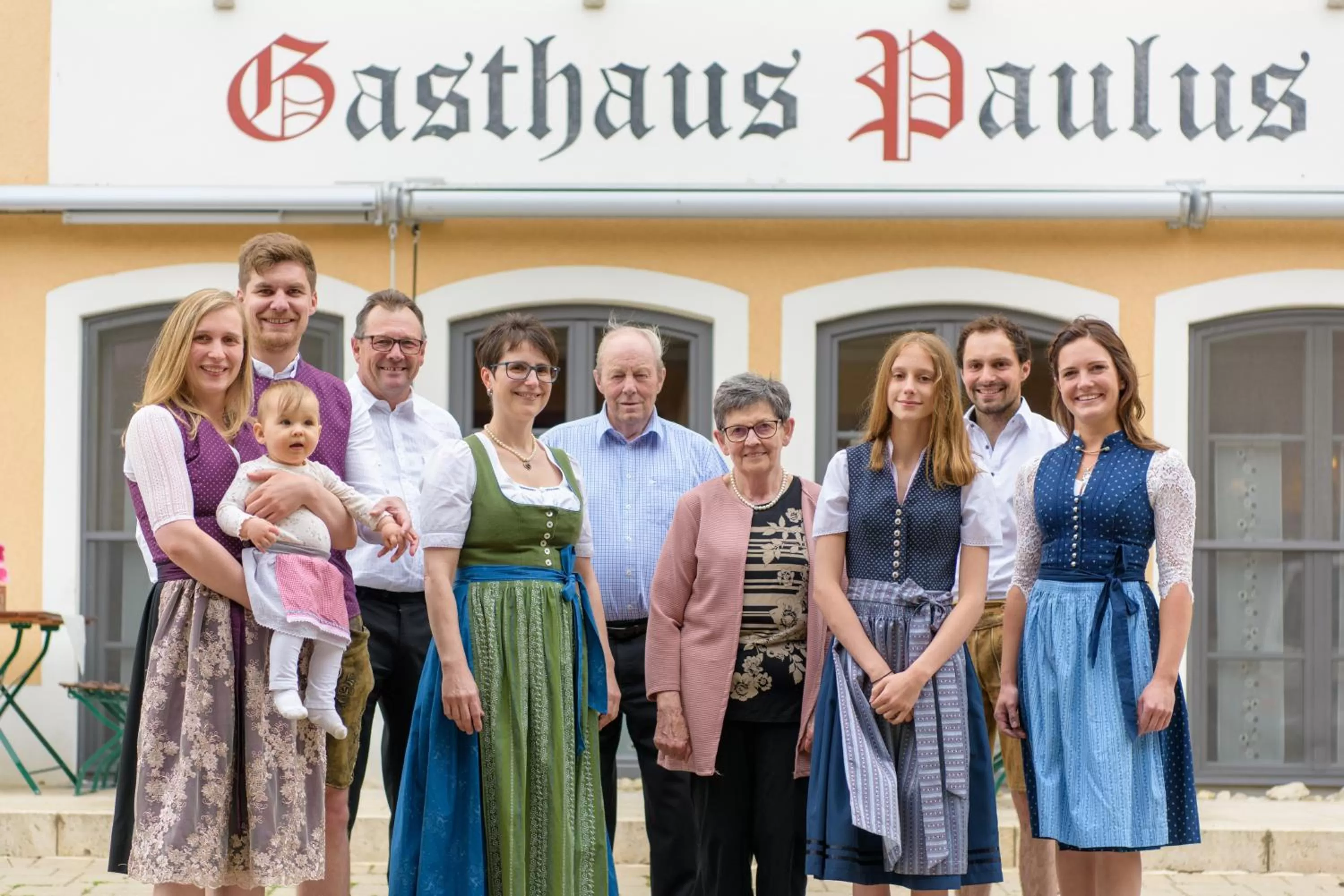 Family in Gasthaus Paulus
