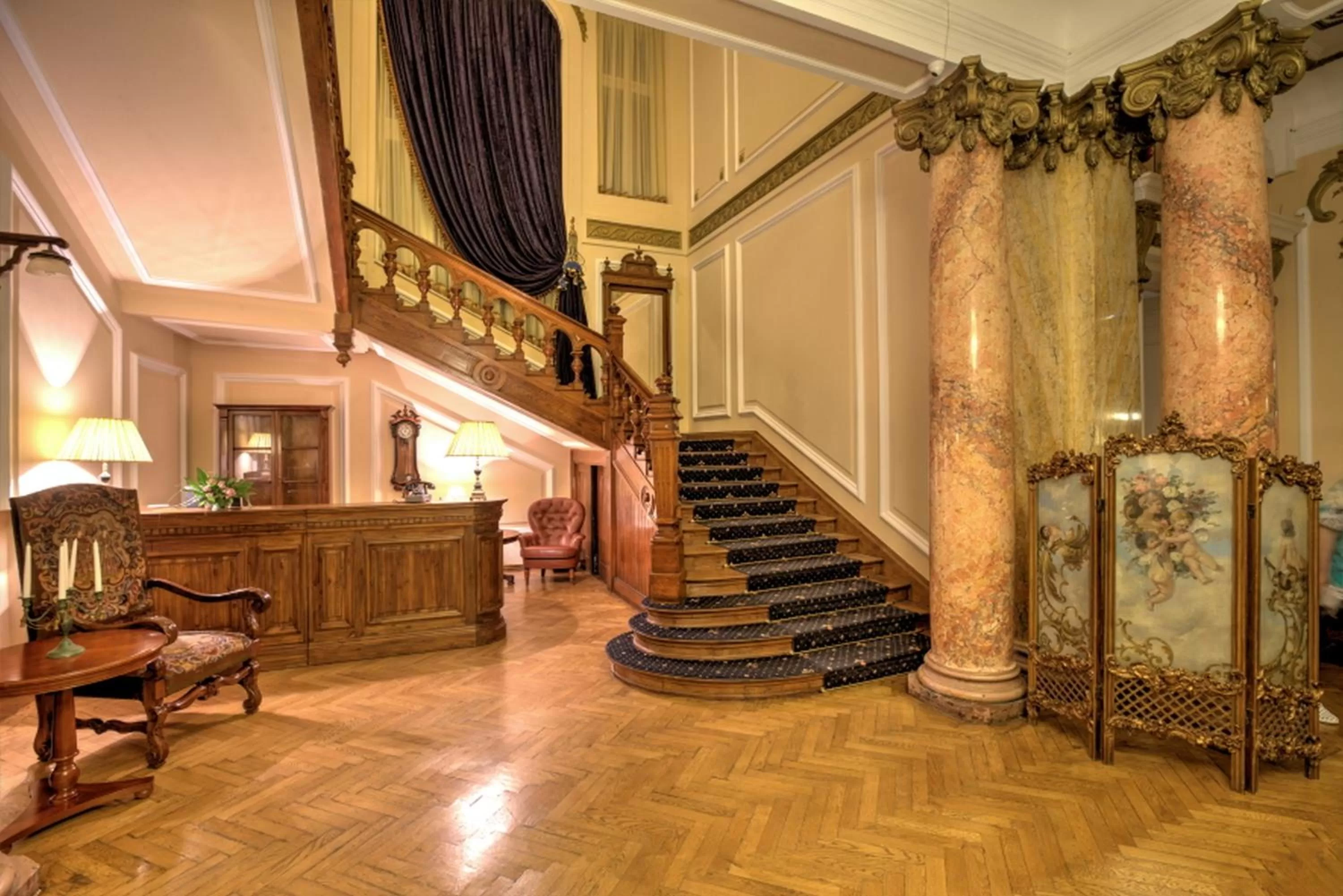 Lobby or reception in Grand Boutique Hotel