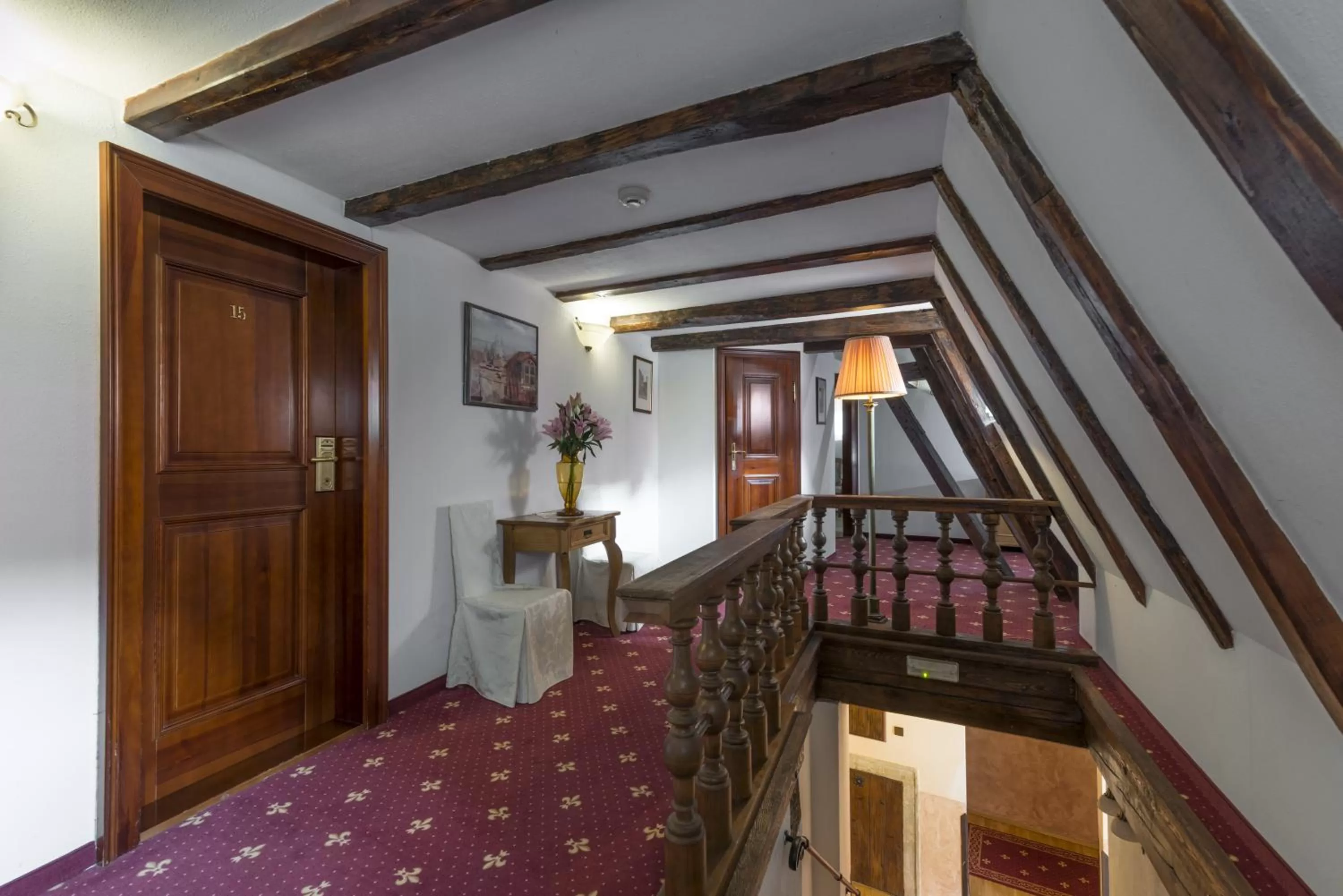 Decorative detail in Hotel Cerny Slon