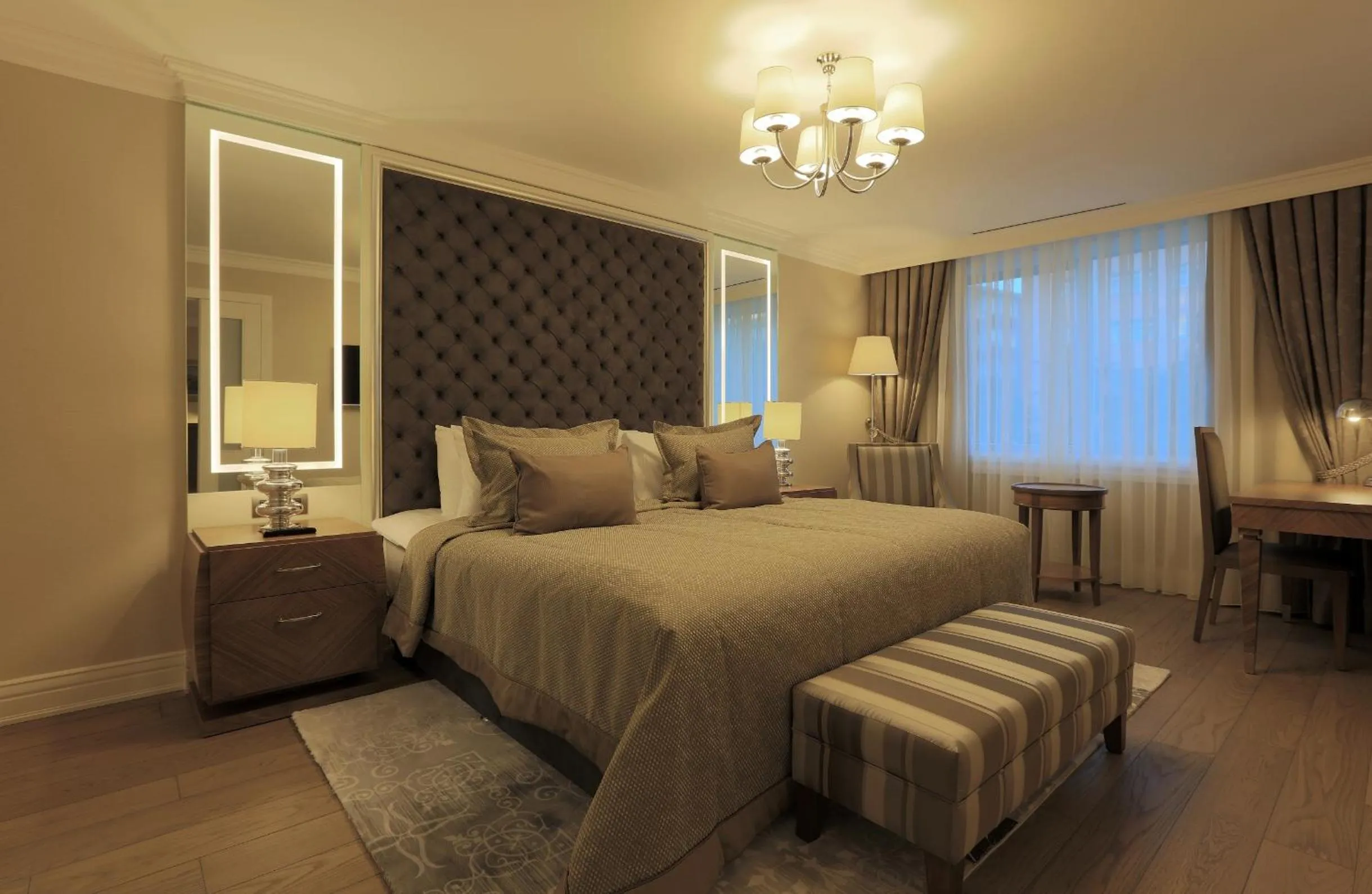 Decorative detail, Bed in Latanya Hotel Ankara