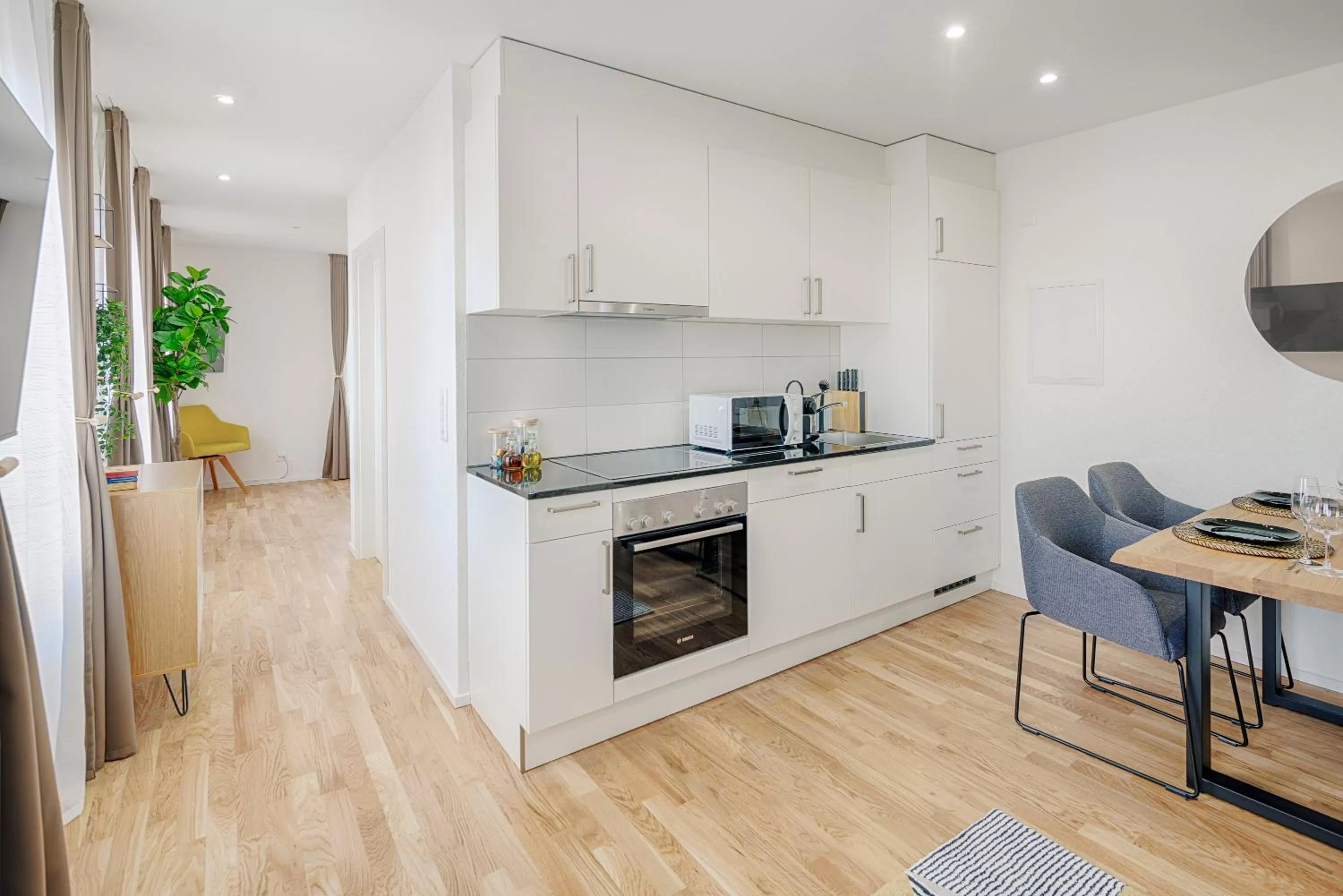 Coffee/tea facilities in VISIMO Apartments St Georgen-Strasse St Gallen - Design City Nature