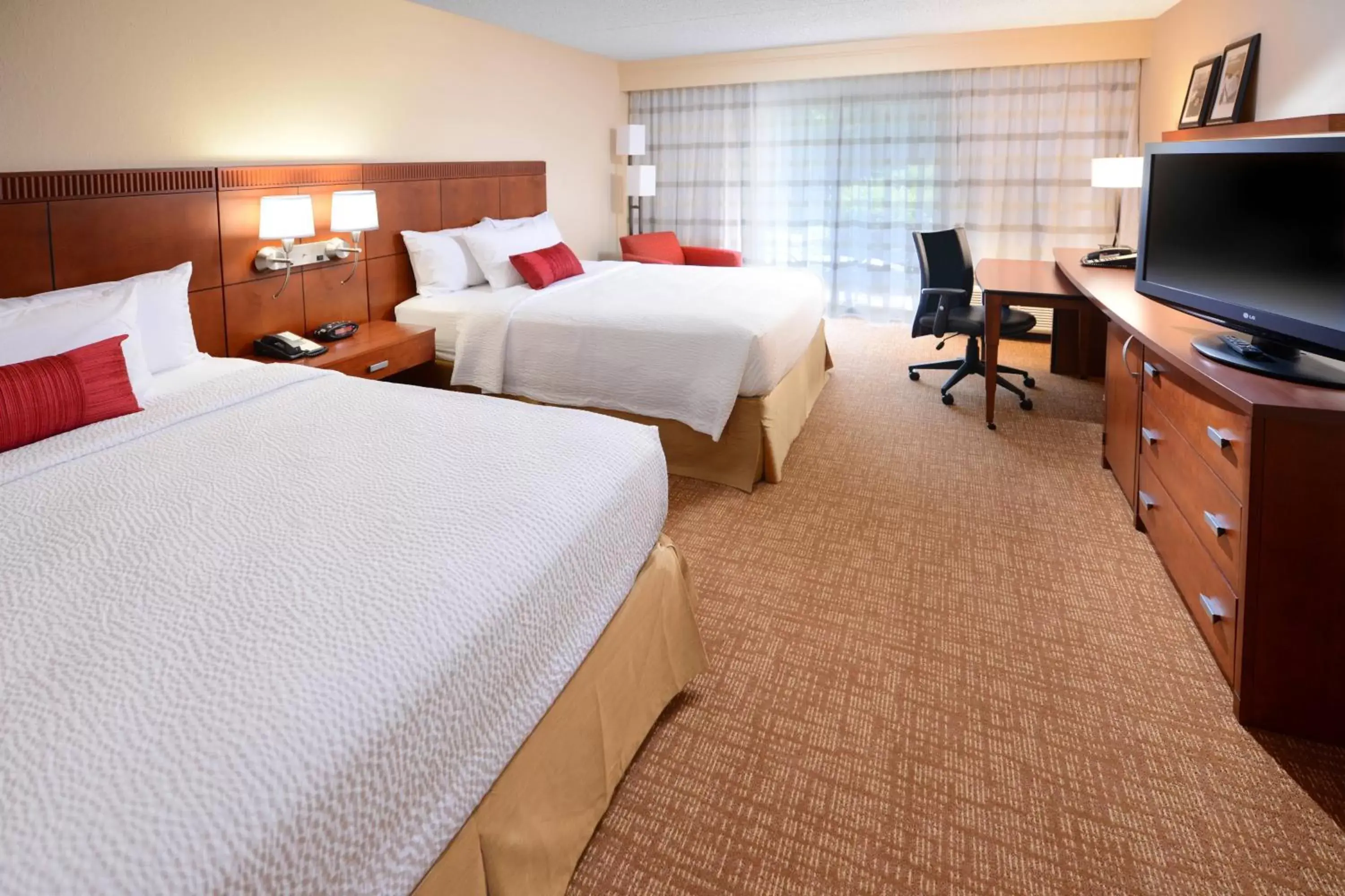 Queen Room with Two Queen Beds - Hearing Accessible in Courtyard Dallas Las Colinas Queen Room with Two Queen Beds - Hearing Accessible in Courtyard Dallas Las Colinas