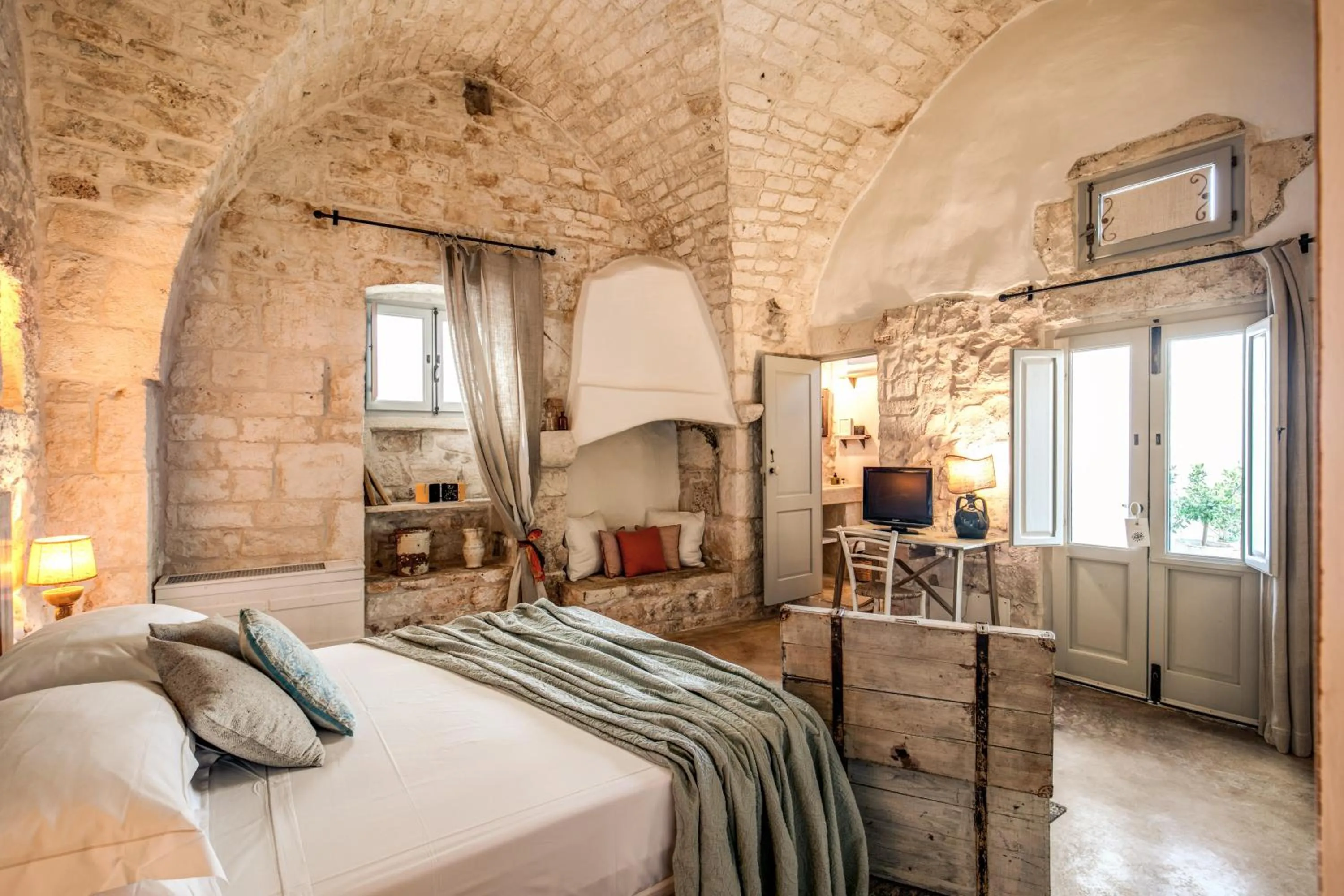 Bed in Masseria Cervarolo
