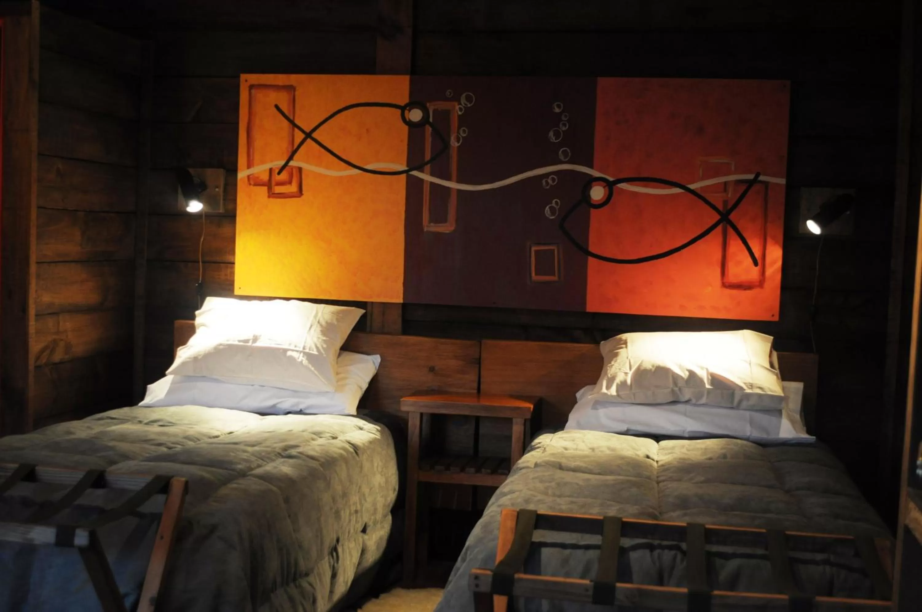 Bed in Las Pitras Lodge