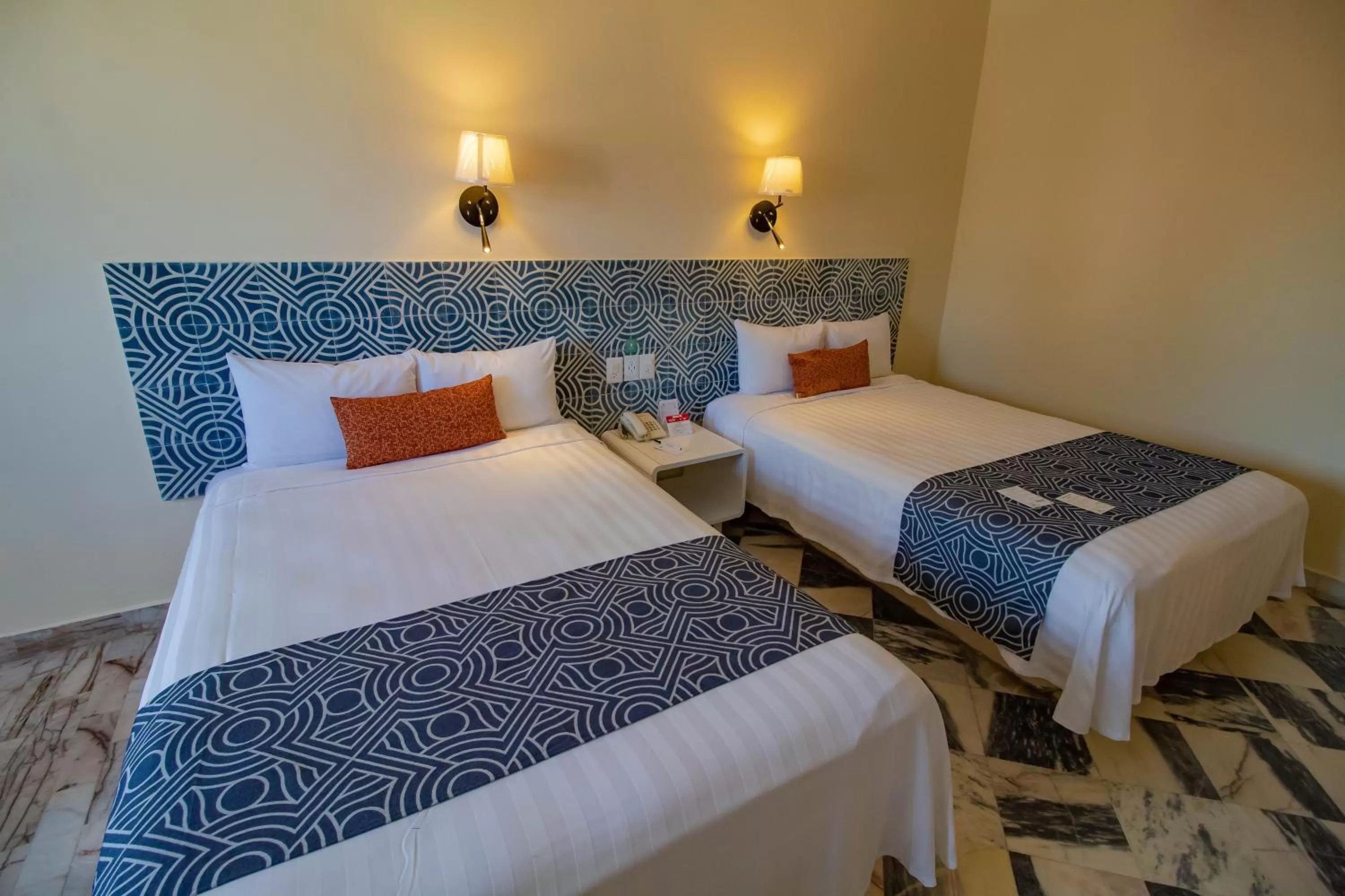 Double Room with Two Double Beds Mountain View in Oceano Palace