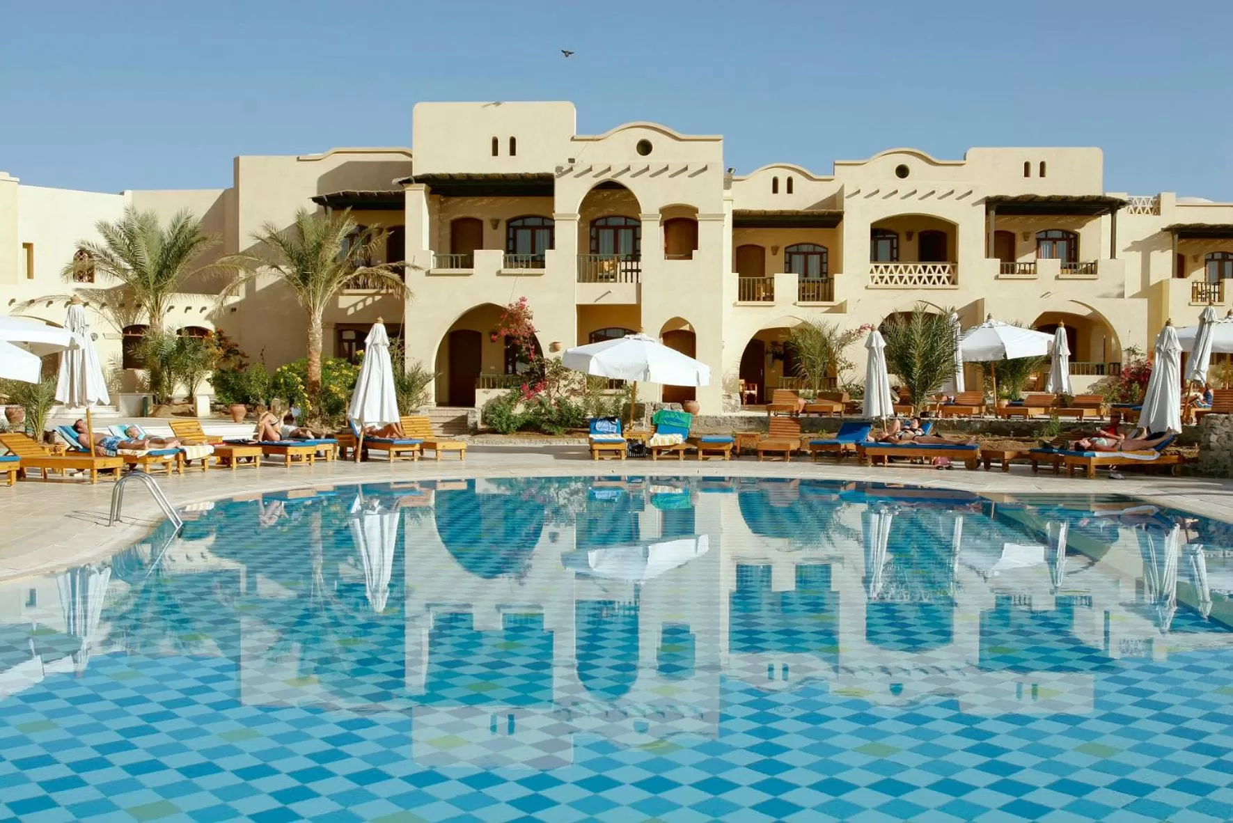 Pool view in Three Corners Rihana Resort El Gouna