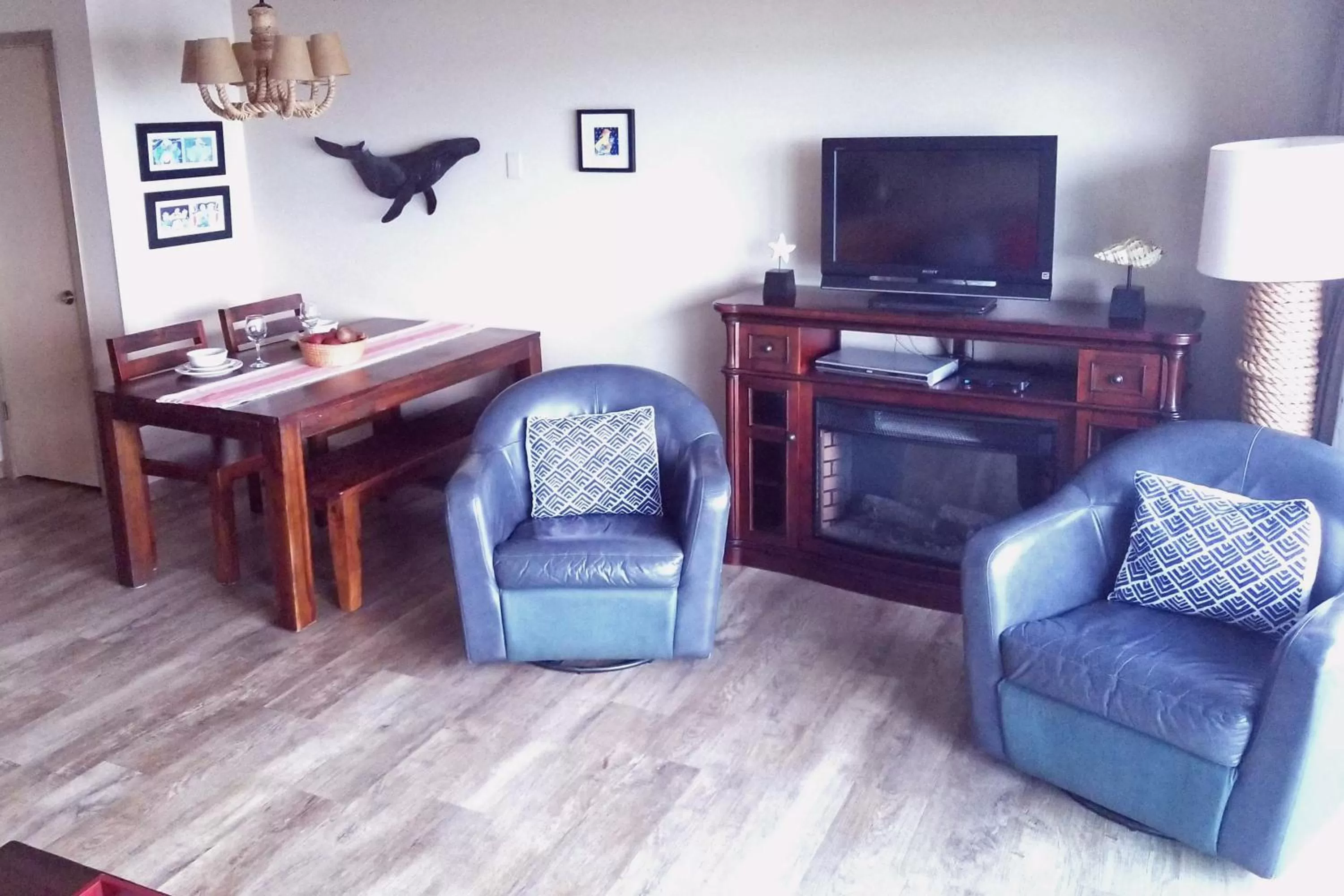 Living room, Seating Area in Ocean Terrace Condominiums