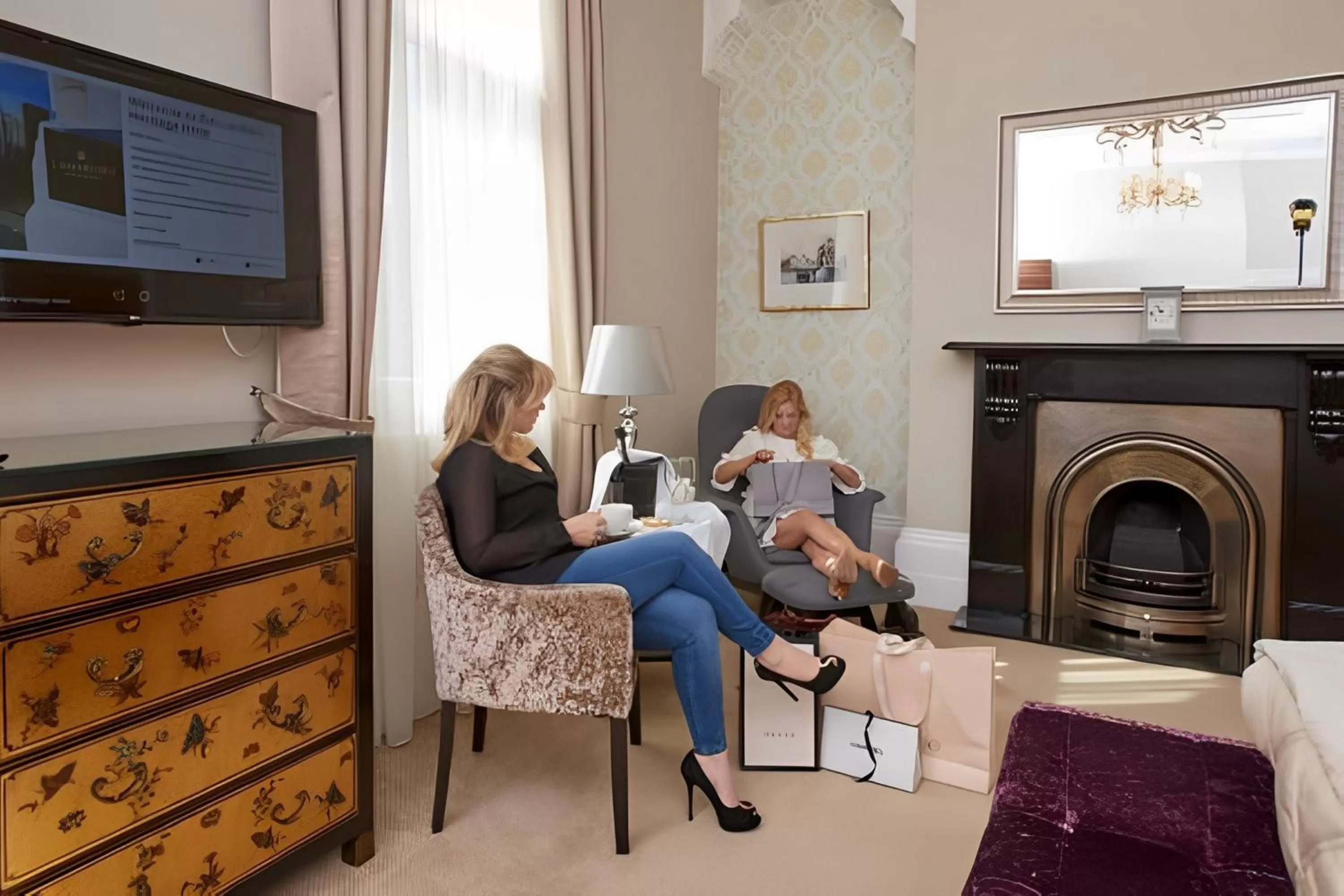 Seating area in The Lansbury Heritage Hotel By Sunday - Canary Wharf London