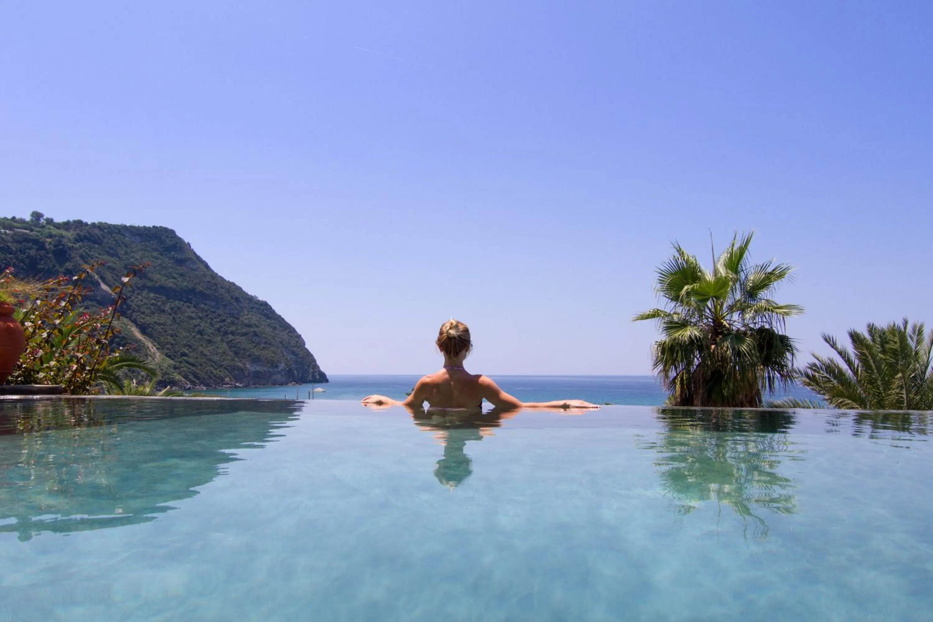 Pool view in Semiramis Hotel De Charme & Pools