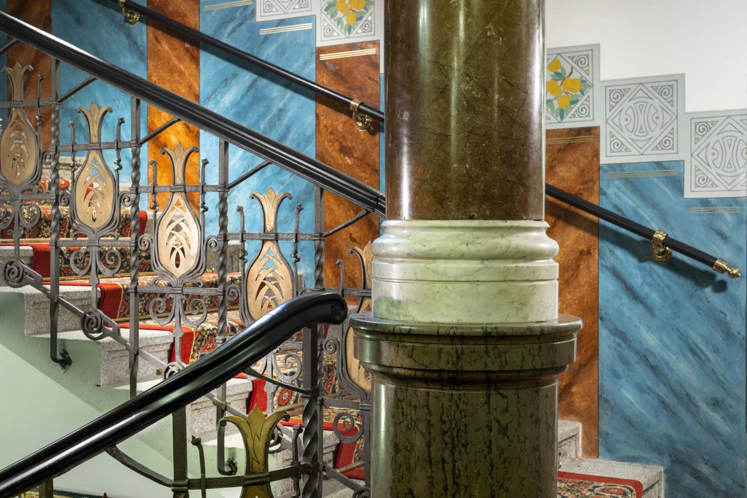 Decorative detail in Hotel Paris Prague