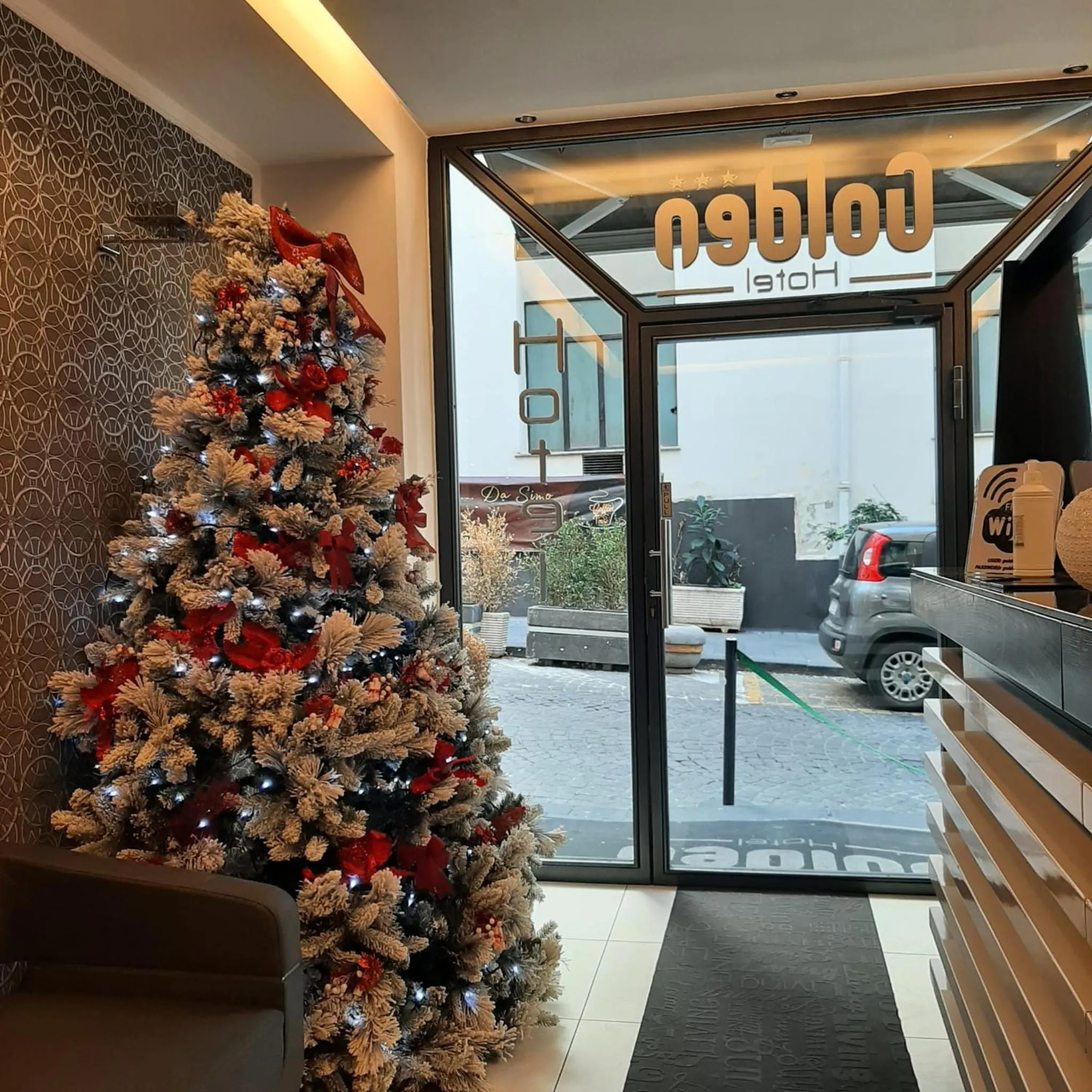 Lobby or reception in Golden Hotel