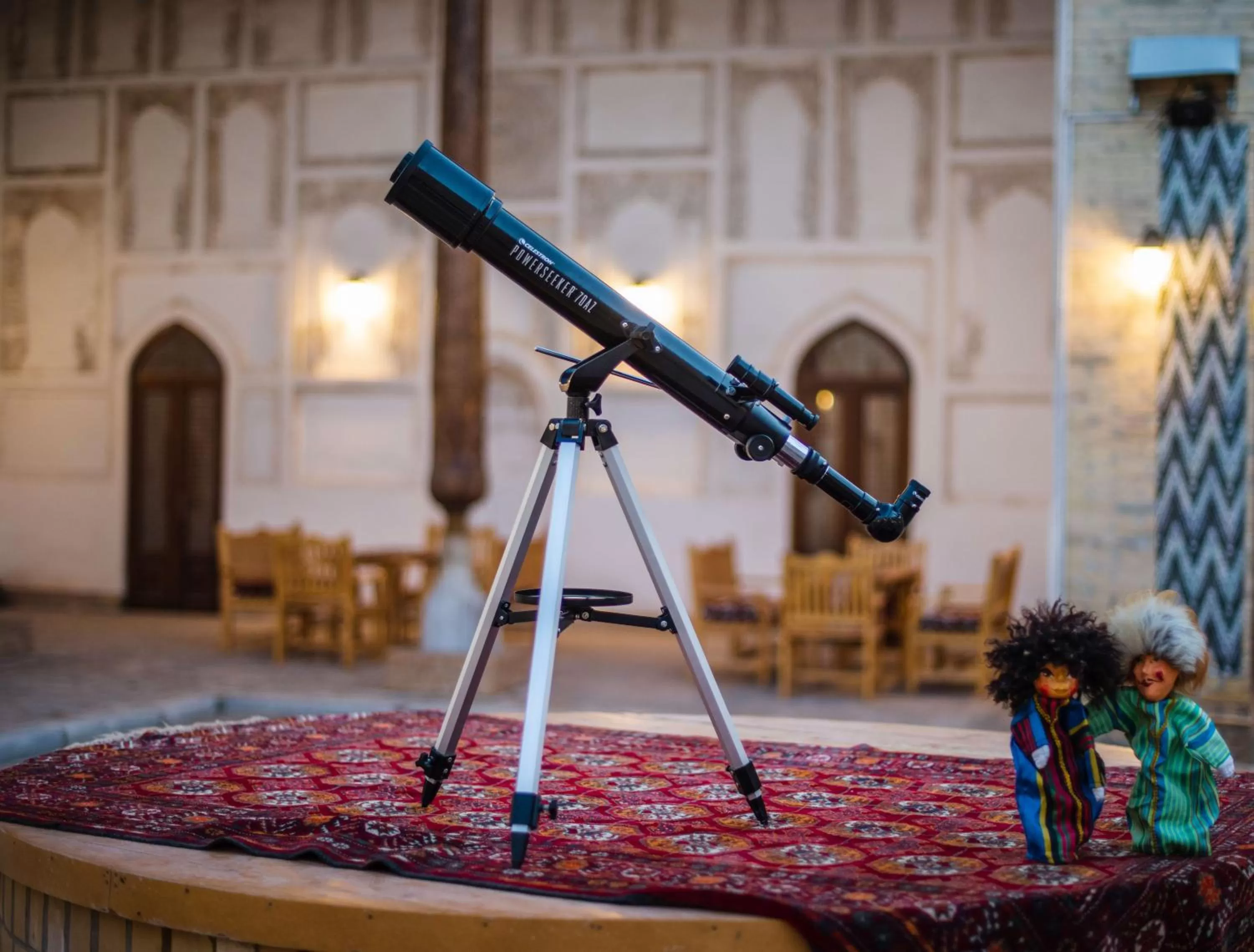 Inner courtyard view in New Star Boutique hotel - madrasah Muhammad Mahram 1903