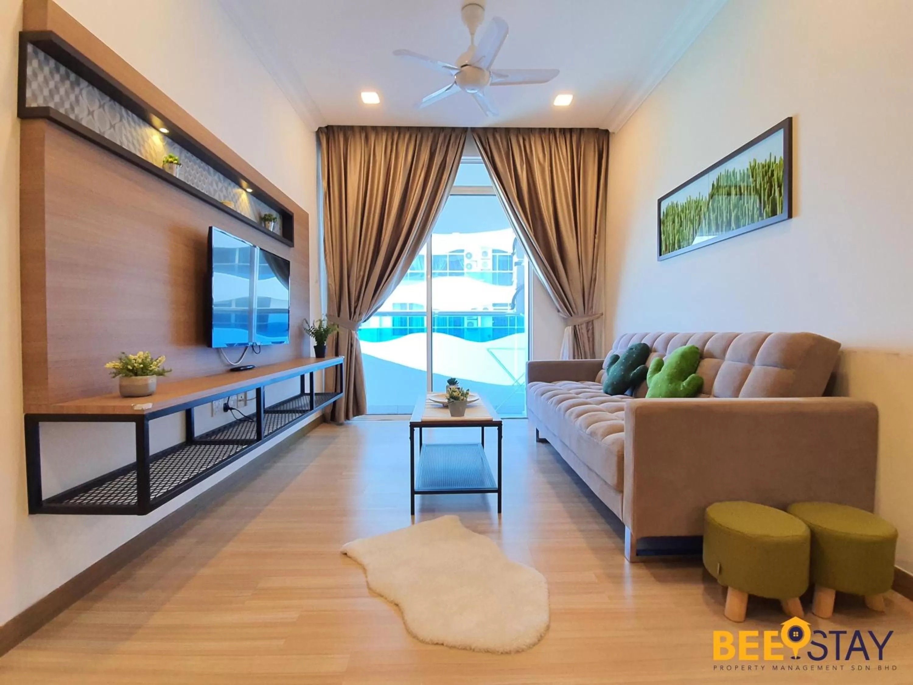 Seating Area in The Wave Suites Melaka by BEESTAY