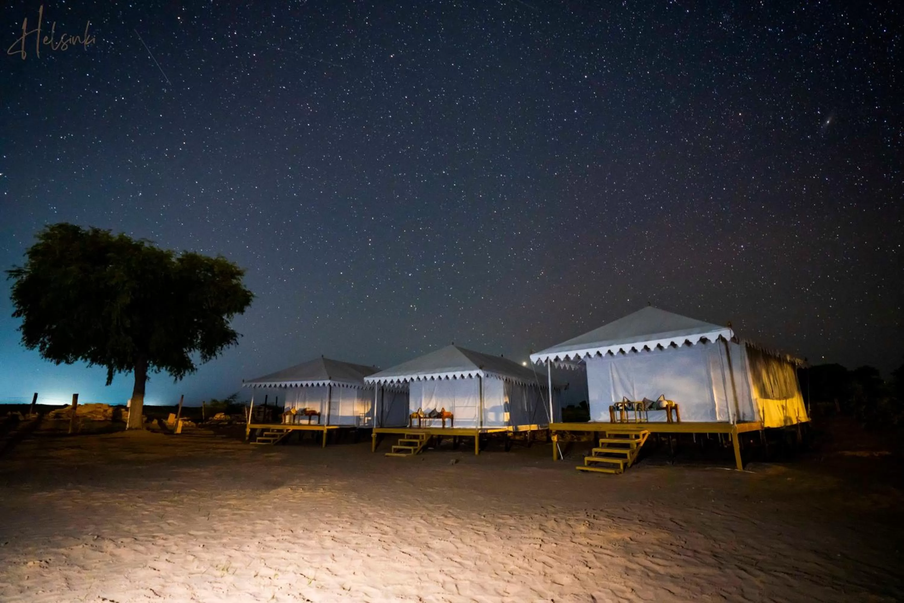 Night in Helsinki Desert Camp