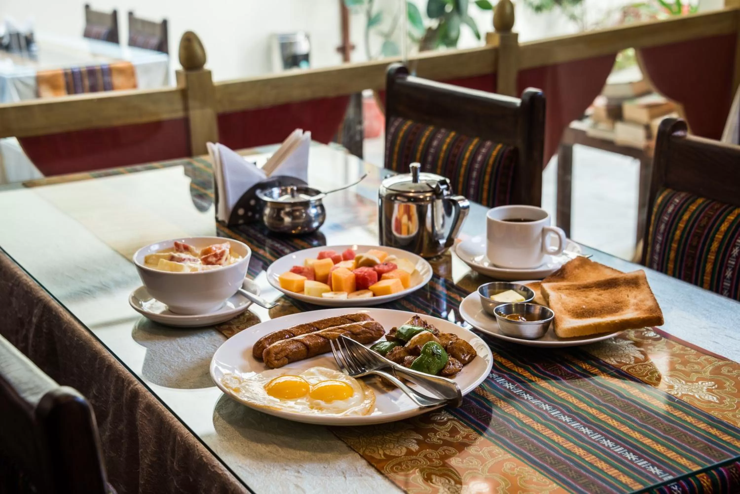 Breakfast in Hotel Yambu kathmandu